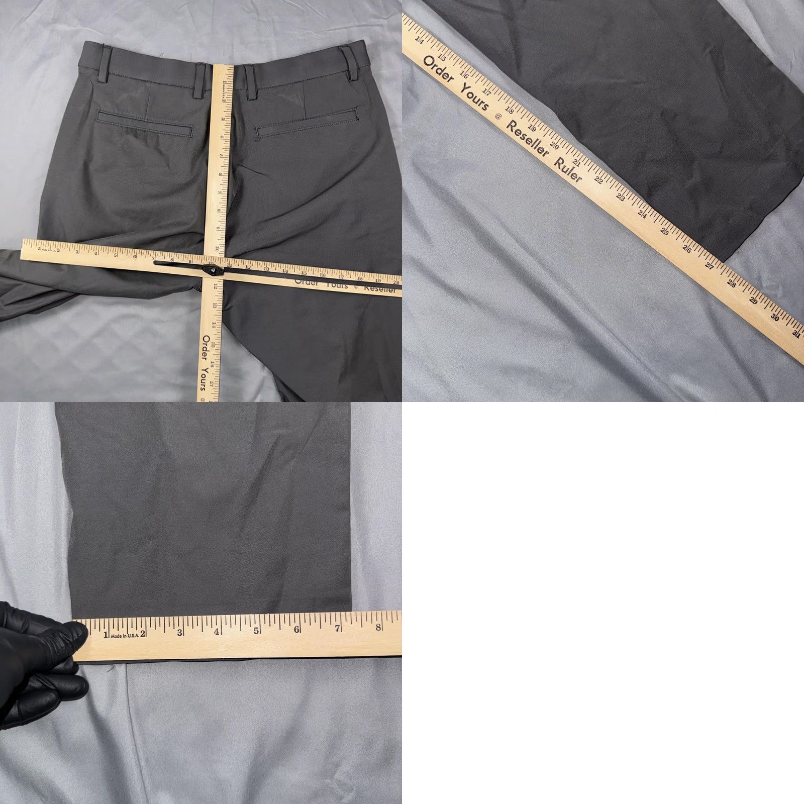 Ralph Lauren Lauren Ralph Lauren Pants Mens 34x30 Gray Microfiber Chino Regular Fit Casual Pants Size US 34 / EU 50 - 8 Thumbnail