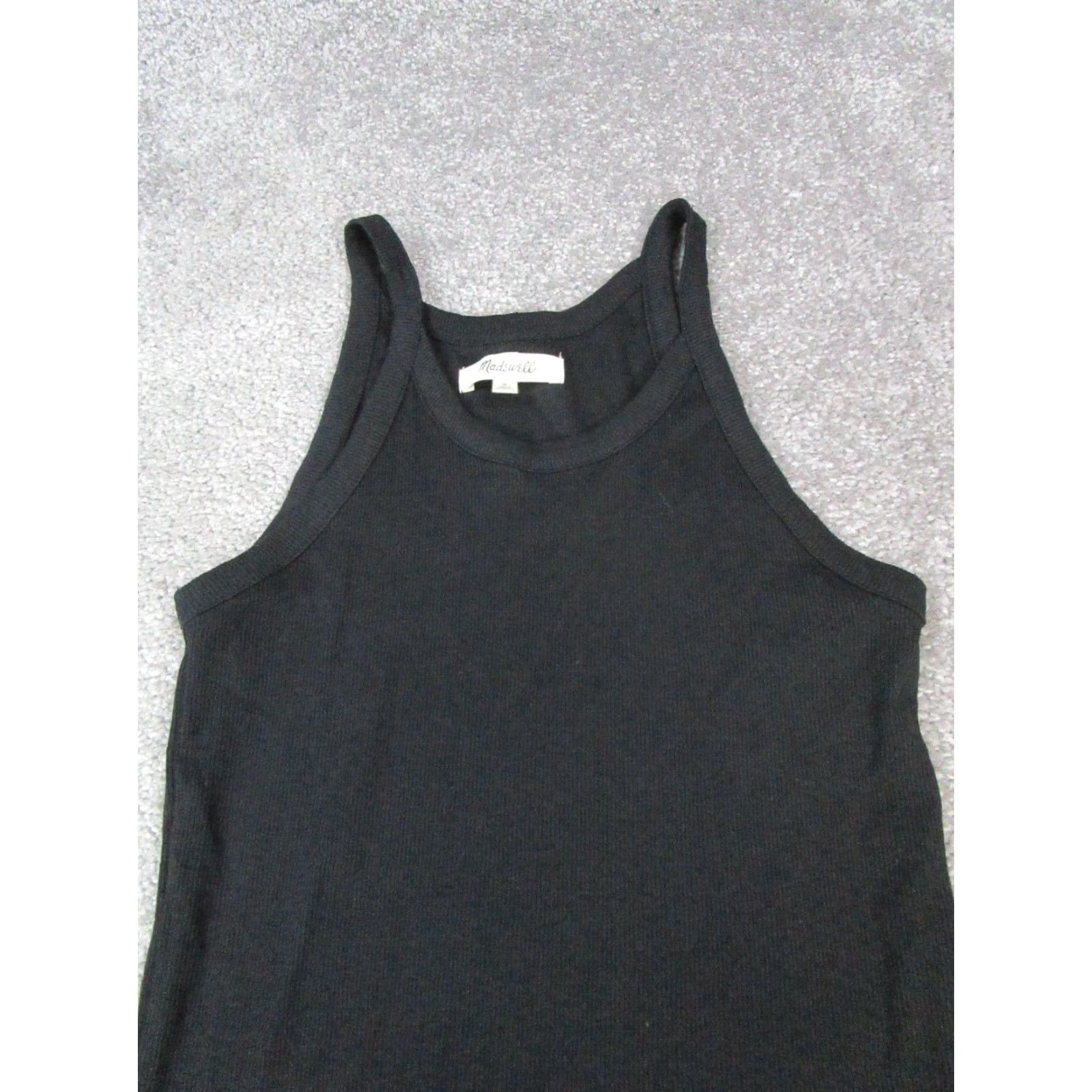 Madewell VINTAGE Madewell Dress Womens Small Black Cotton Knit Sleeveless Casual Summer 90s Women Size S / US 4 / IT 40 - 2 Thumbnail