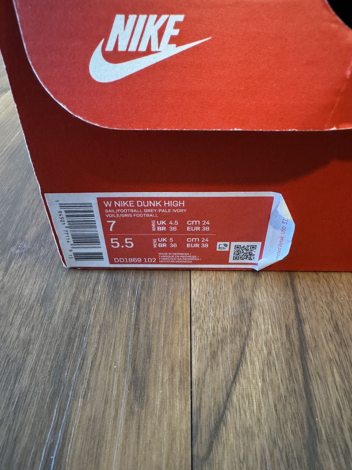 Nike Nike Dunk Football Grey Size US 7 / IT 37 - 7 Thumbnail