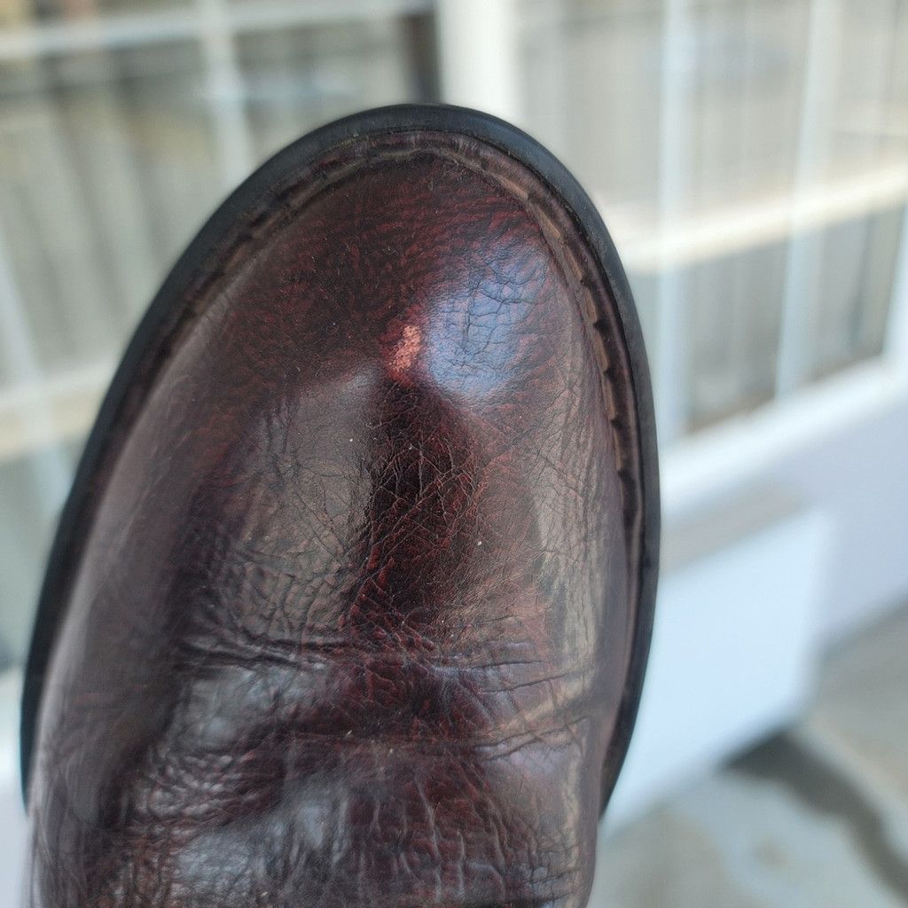 Other EUC Born Crown Roxie Brown Distressed Crackle Tall Boots Size US 8.5 / IT 38.5 - 6 Thumbnail