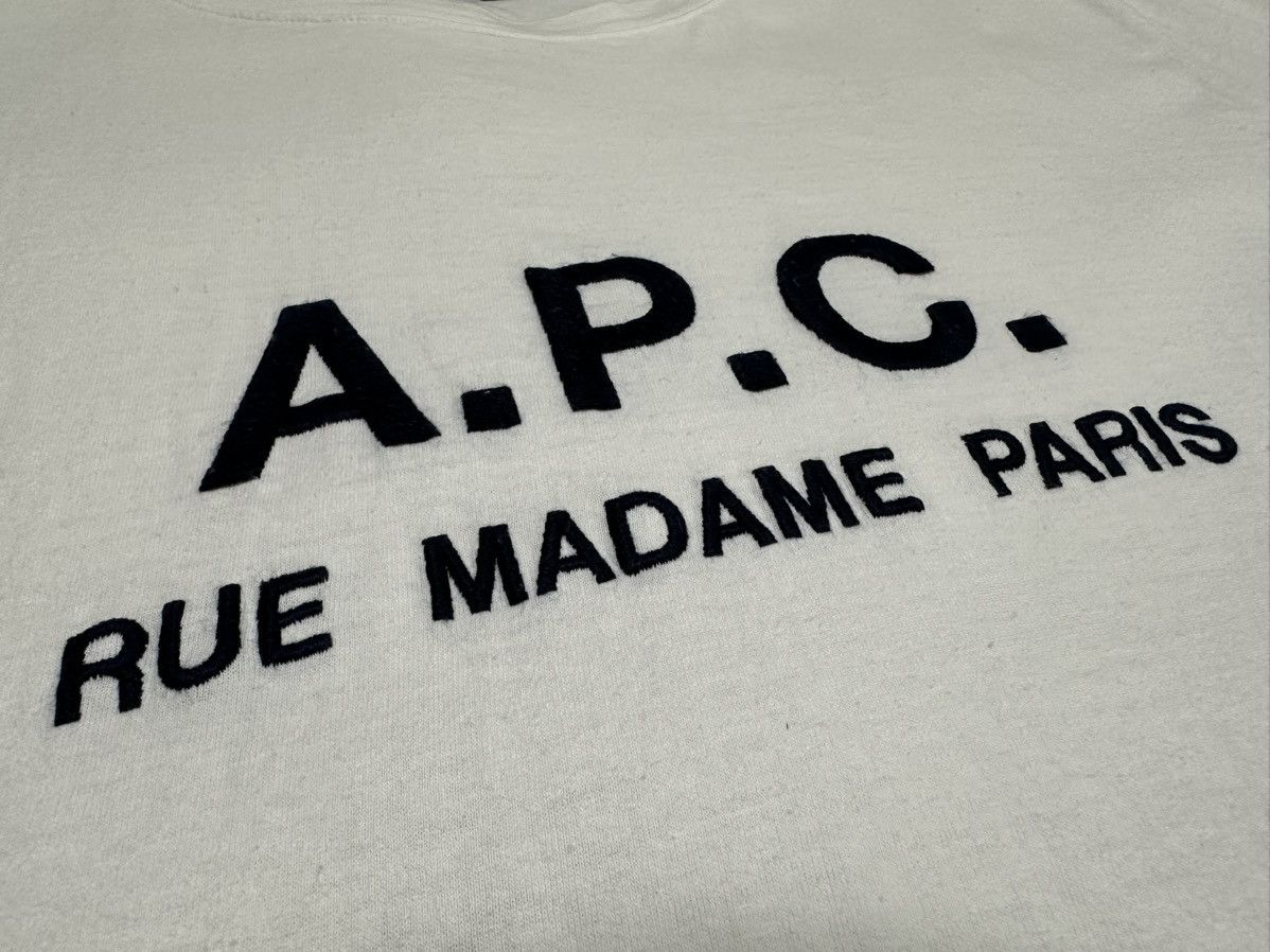 A.P.C. 🔥Vintage A.P.C. Shirt White Embroidered Logo Size US M / EU 48-50 / 2 - 3 Thumbnail