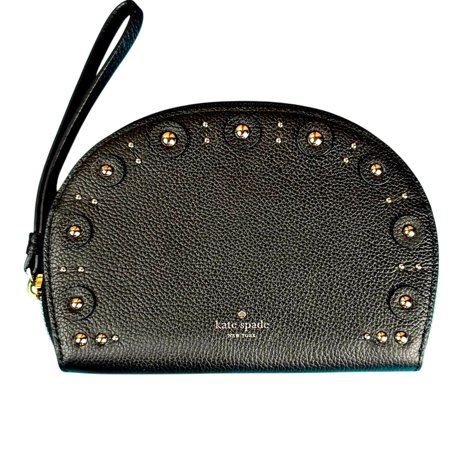 Kate Spade Kate Spade New York Shara Larchmont Studded Black Wristlet Size ONE SIZE - 4 Thumbnail