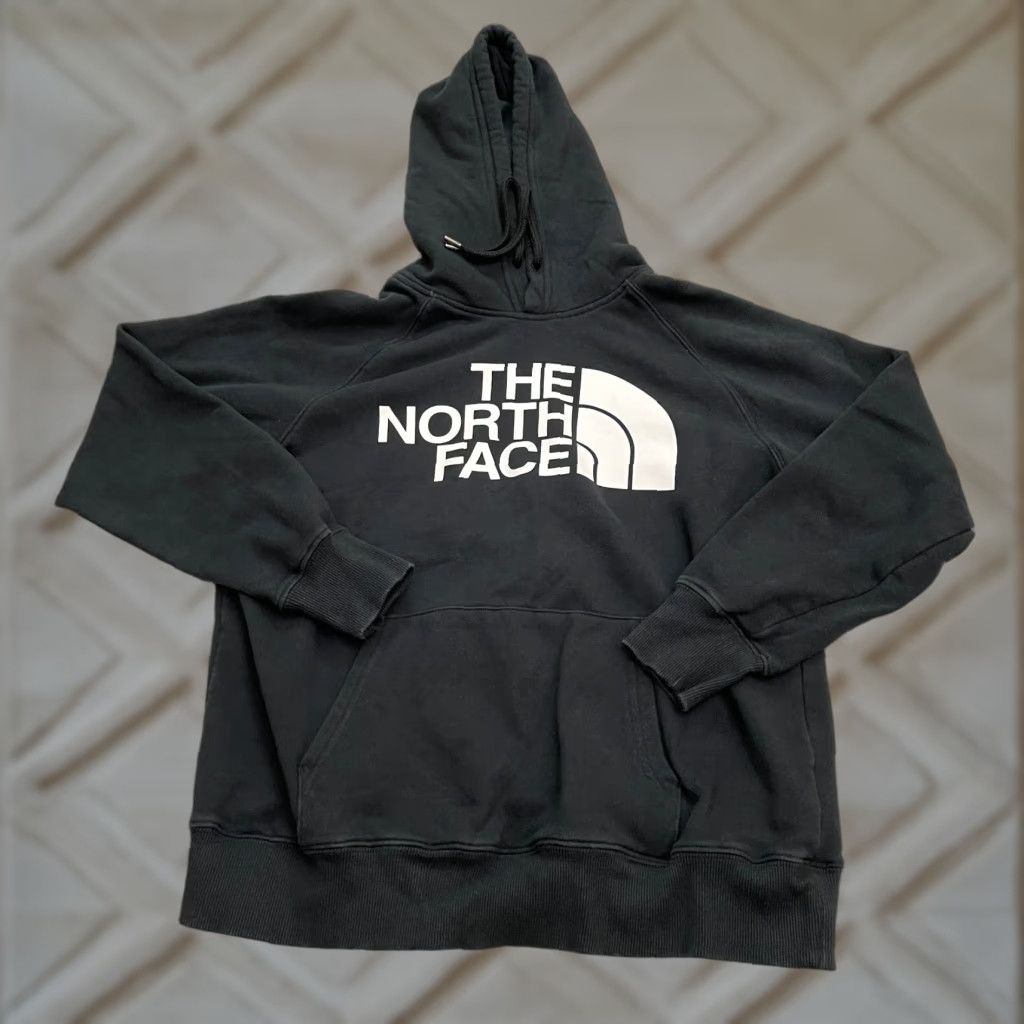 The North Face The North Face Hoodie Small Black Pullover Fleece Graphic Sweatshirt Womens Size S / US 4 / IT 40 - 1 Thumbnail