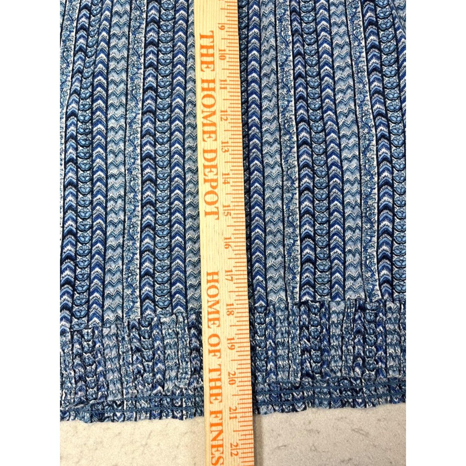 Lucky Brand Lucky Brand Boho Relaxed Fit Blouse Womens Medium Pullover Top Blue Size M / US 6-8 / IT 42-44 - 4 Thumbnail