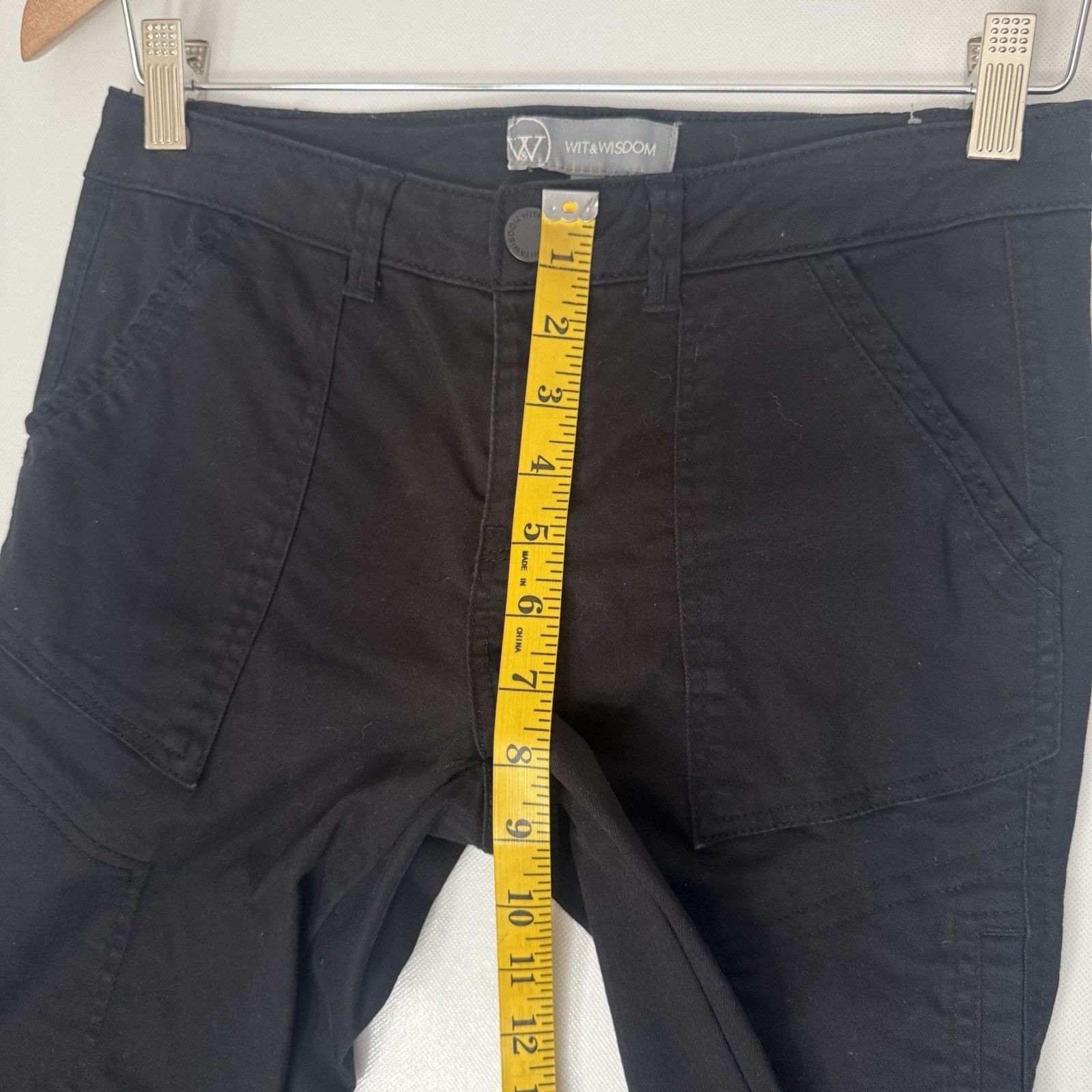 Other Wit & Wisdom Flex-ellent High Waist Cargo Pants Black Size 26" / US 2 / IT 38 - 6 Thumbnail