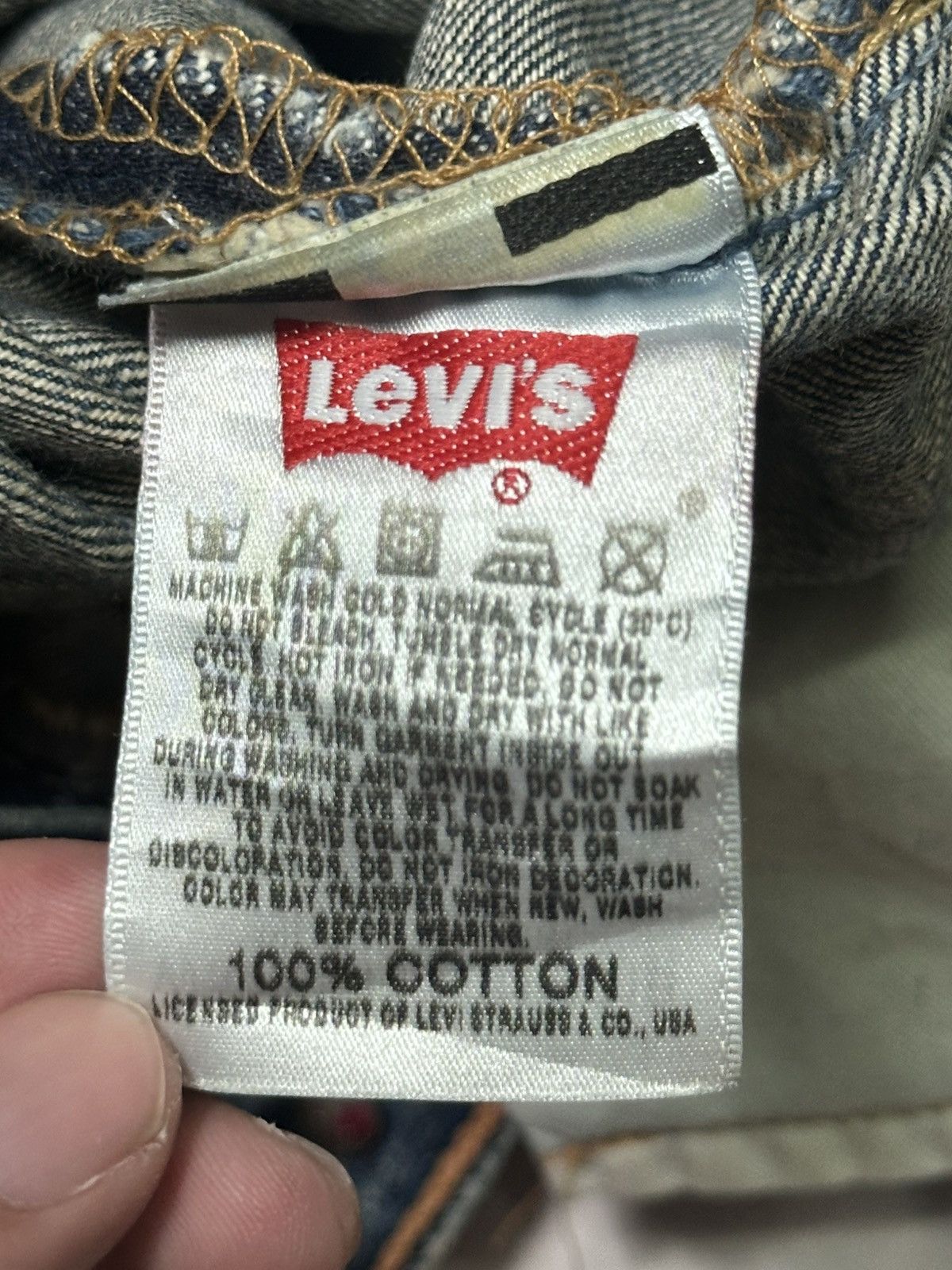 Levi's Levis 501 Vintage 90's Straight Cut Button Fly With Faded Size US 32 / EU 48 - 9 Thumbnail