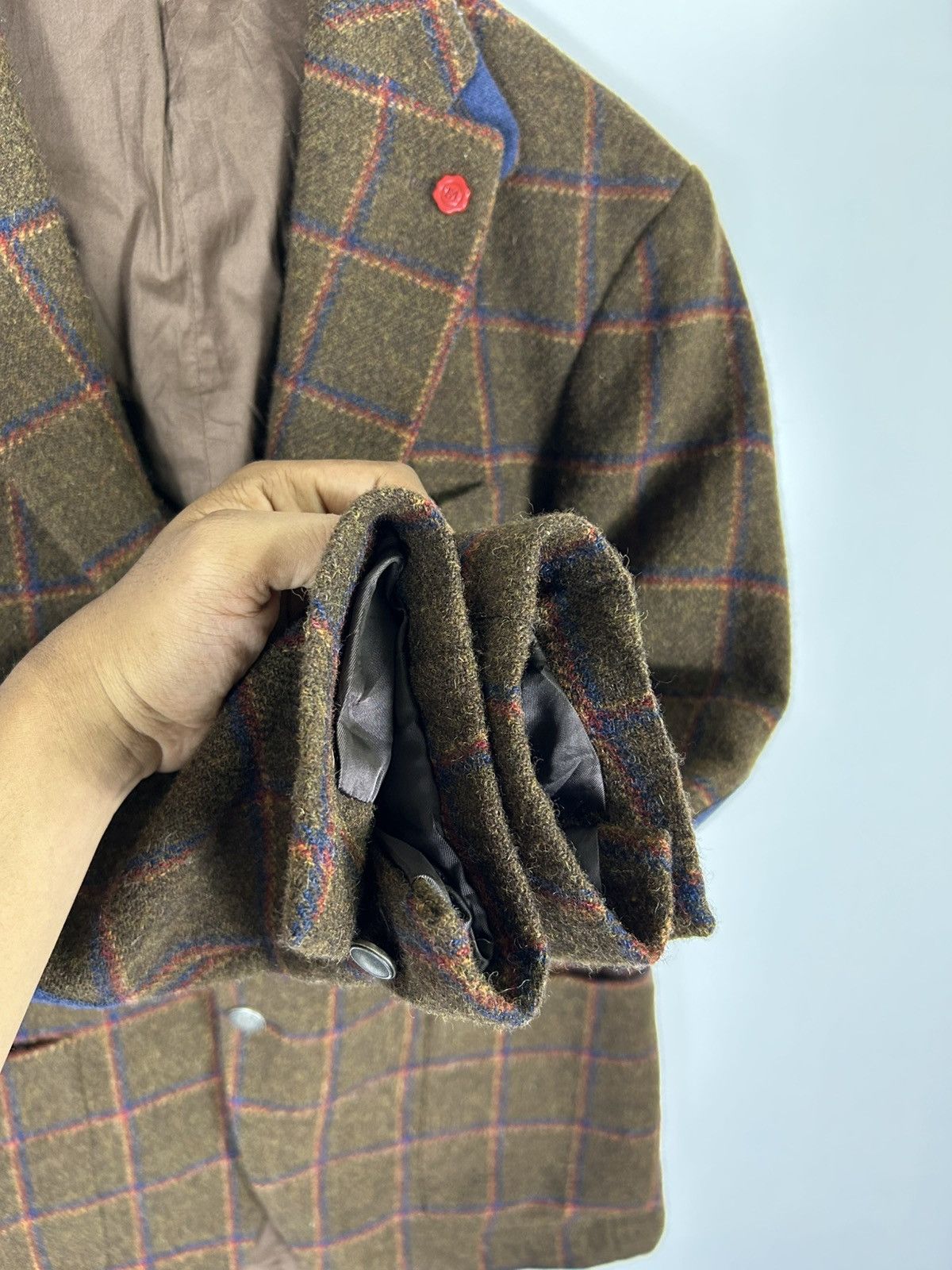 Designer 🔥51 CINQUANTUNO Italian Wool Luxury Flannel Sport Coat Size US M / EU 48-50 / 2 - 8 Thumbnail