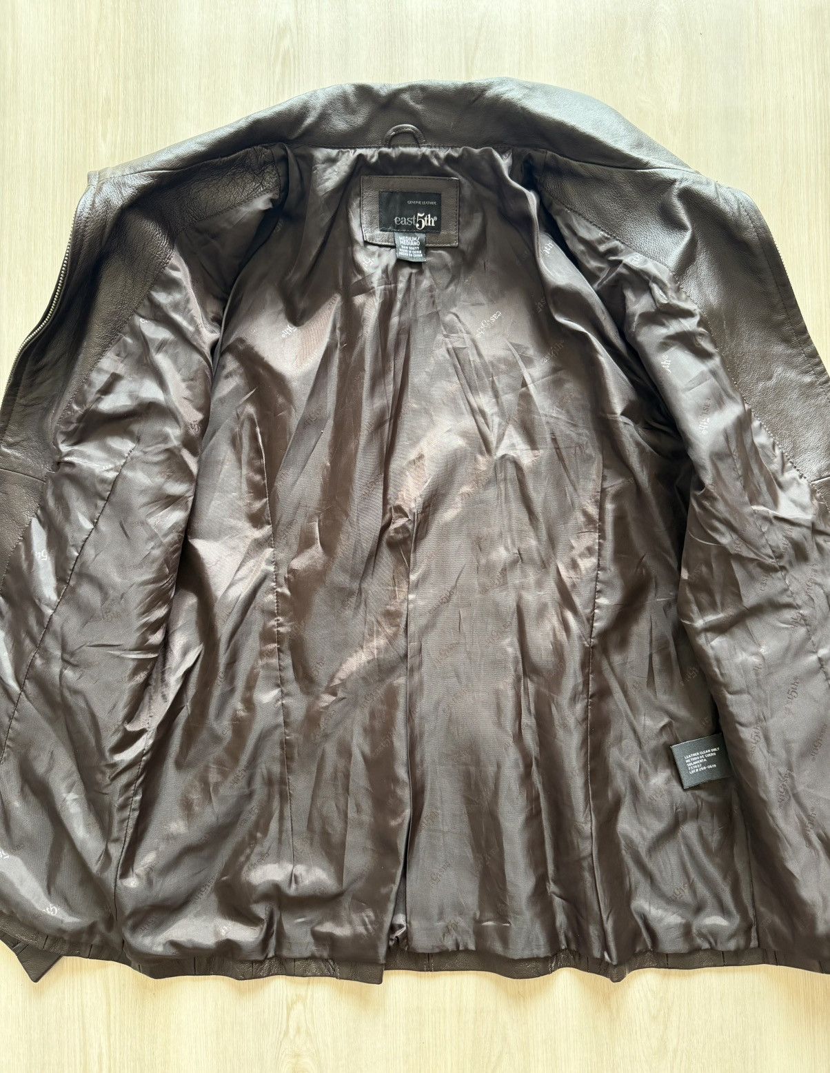 Vintage Y2K East 5th Genuine Leather Jacket Sz M Size M / US 6-8 / IT 42-44 - 8 Thumbnail