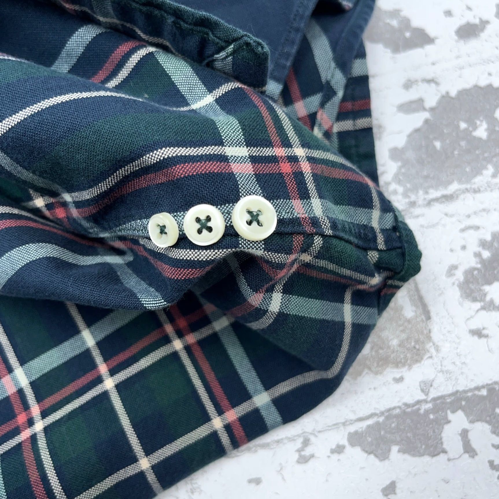 Ralph Lauren Ralph Lauren Shirt Men XL Blue Green Plaid OCBD Button-Up Oxford Cloth OCBD A15 Size US XL / EU 56 / 4 - 6 Thumbnail