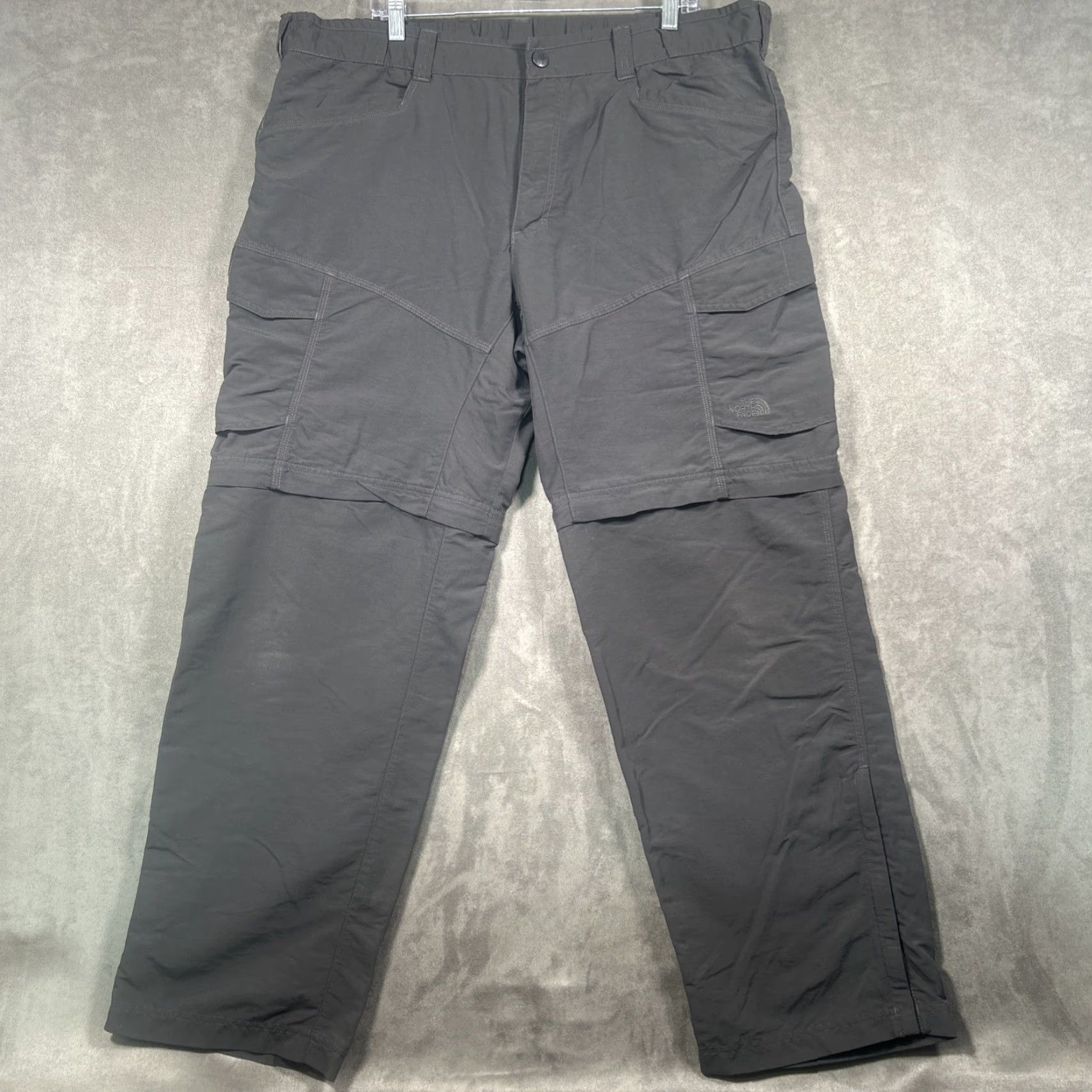The North Face The North Face Paramount Convertible Pants Shorts Gray Mens XL 41x32 Cargo Straight Nylon Regular 41 in Gray Nature 90s? Size US 36 / EU 52 - 2 Thumbnail