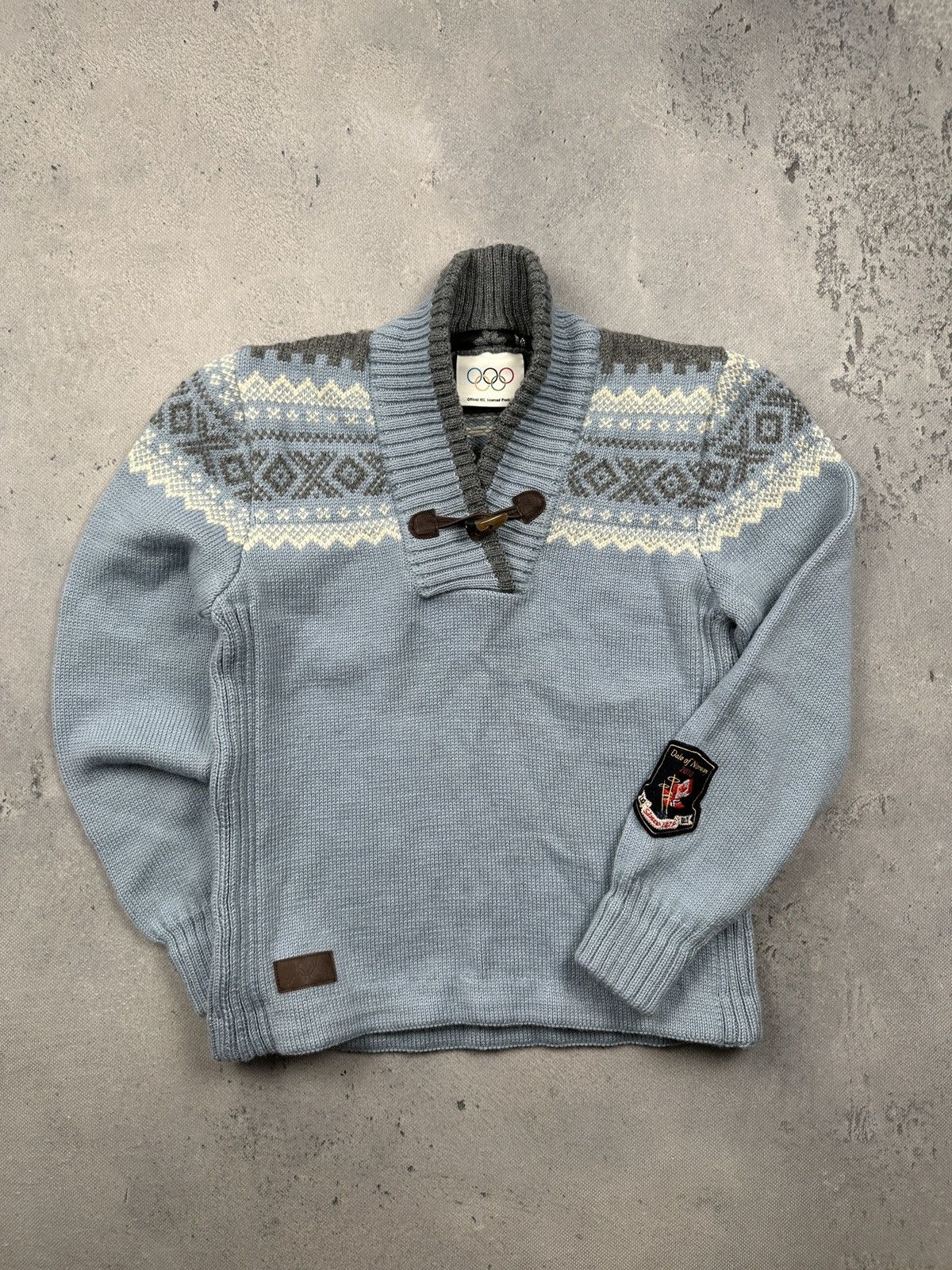 Dale Of Norway Dale Of Norway Olympic Nordic Knit Wool Sweater Blue Grey Size S / US 4 / IT 40 - 1 Thumbnail