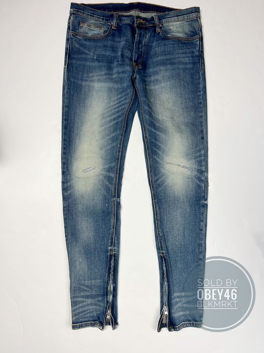 MNML MNML M12 STRETCH DENIM Jeans Button Fly LUE Mens 34 | Grailed