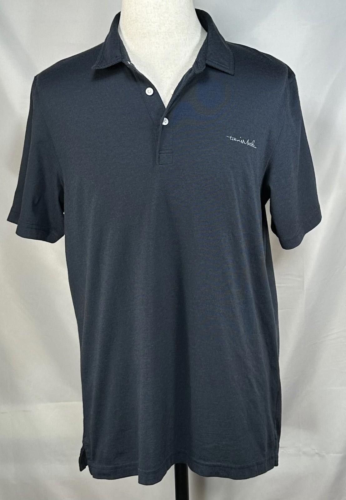 TravisMathew Travis Mathew 1/4 Button Polo Shirt Blue Men's Large Size US L / EU 52-54 / 3 - 1 Thumbnail