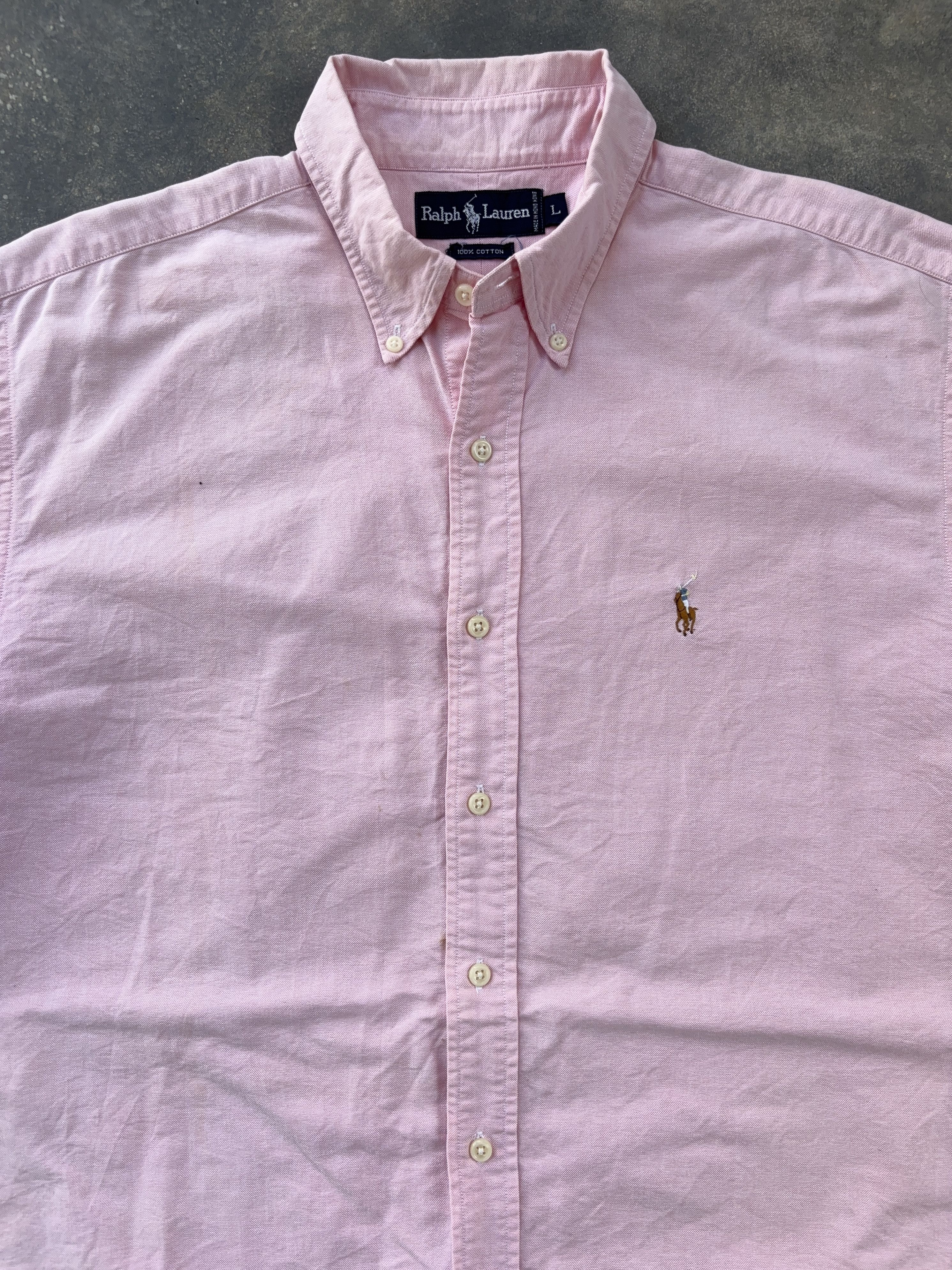 Ralph Lauren Ralph Lauren Pink Short Sleeve Button Up Shirt Size US L / EU 52-54 / 3 - 6 Thumbnail