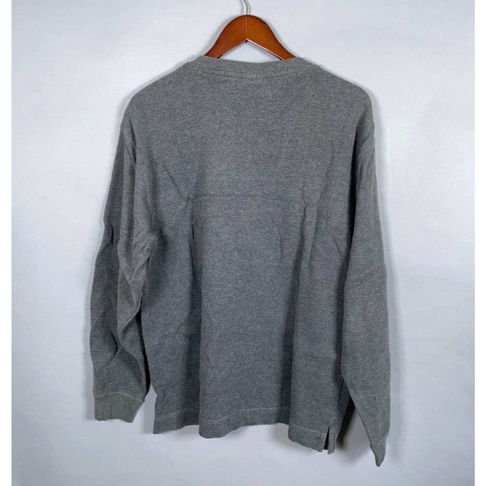 Route 66 VINTAGE Route 66 Sweater Shirt Adult Large Gray Orange Blue Striped Knit V-Neck 1990s Punk Retro Mens Size US L / EU 52-54 / 3 - 3 Thumbnail