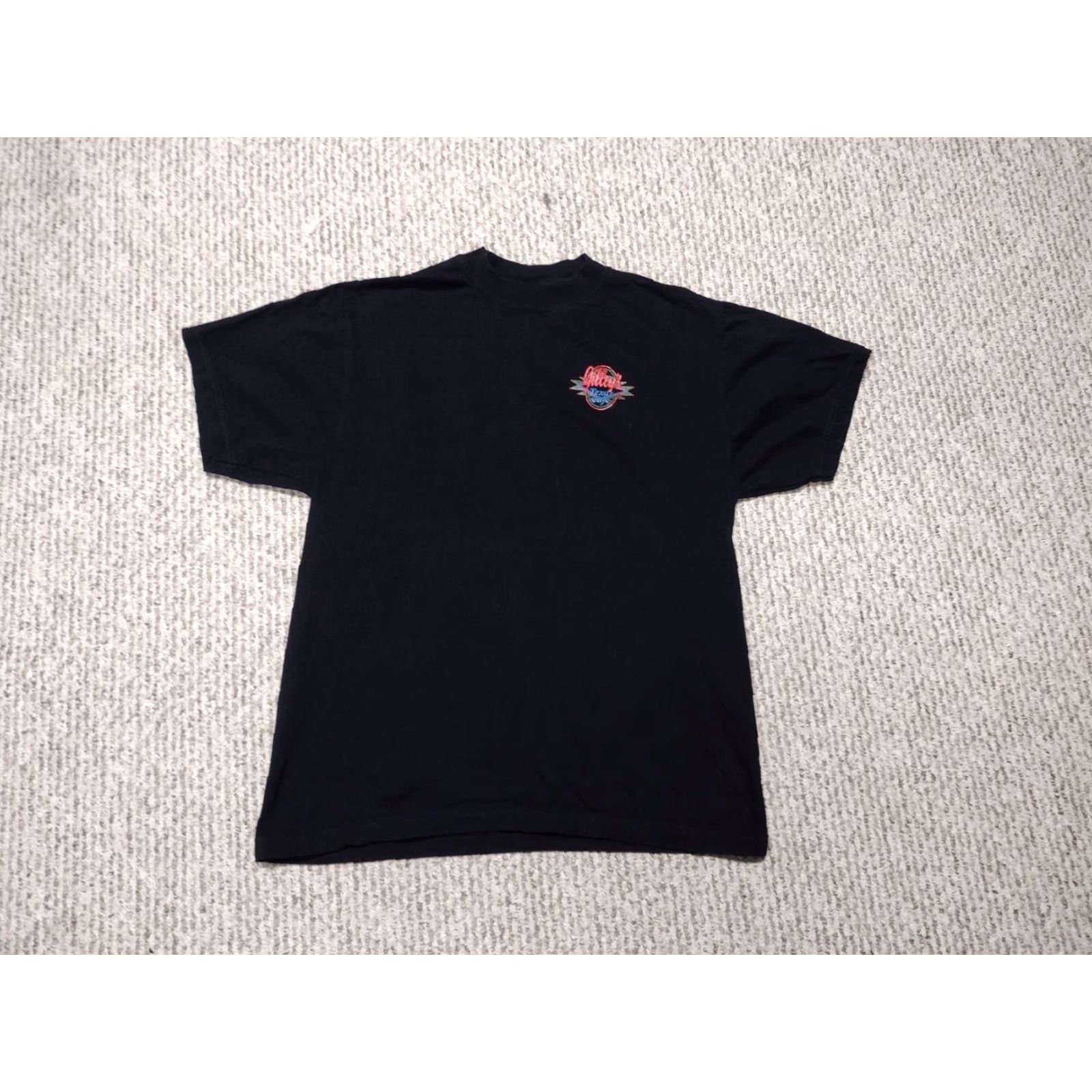 Vintage VINTAGE 90s Shirt Gilley's Texas Cafe Myrtle Beach SC Biker L Bar Pub Beer Mens T-Shirt Black Short Sleeve 90s Biker Motorcycle Size US L / EU 52-54 / 3 - 2 Thumbnail