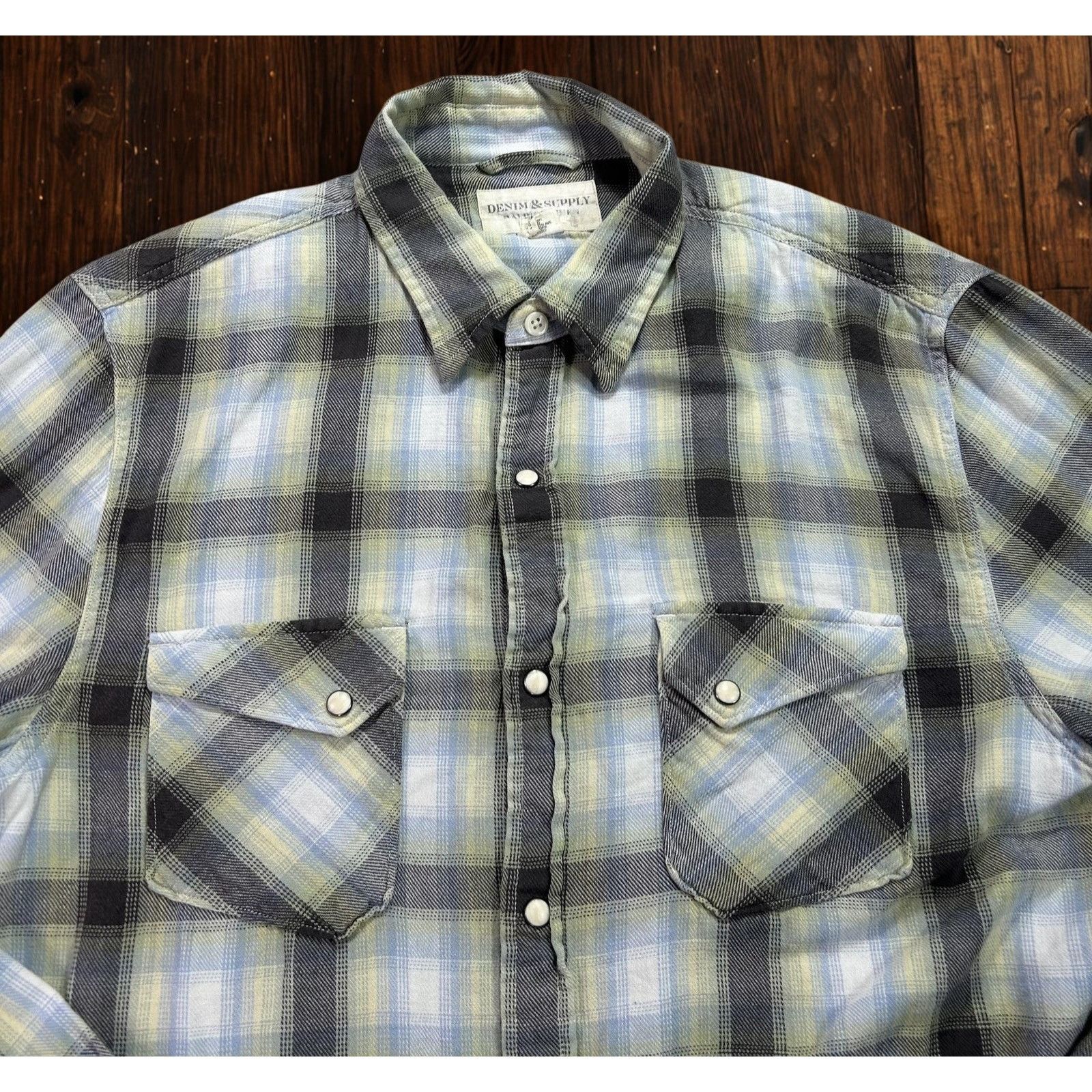 Denim & Supply Ralph Lauren Denim & Supply Ralph Lauren Western Pearl Snap Shirt XL Size US XL / EU 56 / 4 - 2 Thumbnail