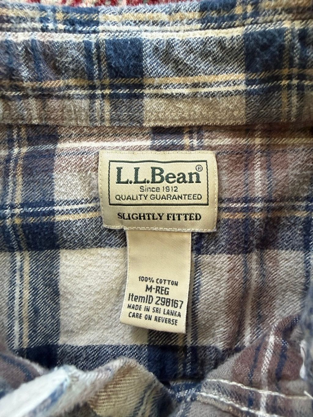 L.L. Bean L.L.Bean Plaid Casual Button Down Flannel Shirt M Blue White Size US M / EU 48-50 / 2 - 5 Thumbnail