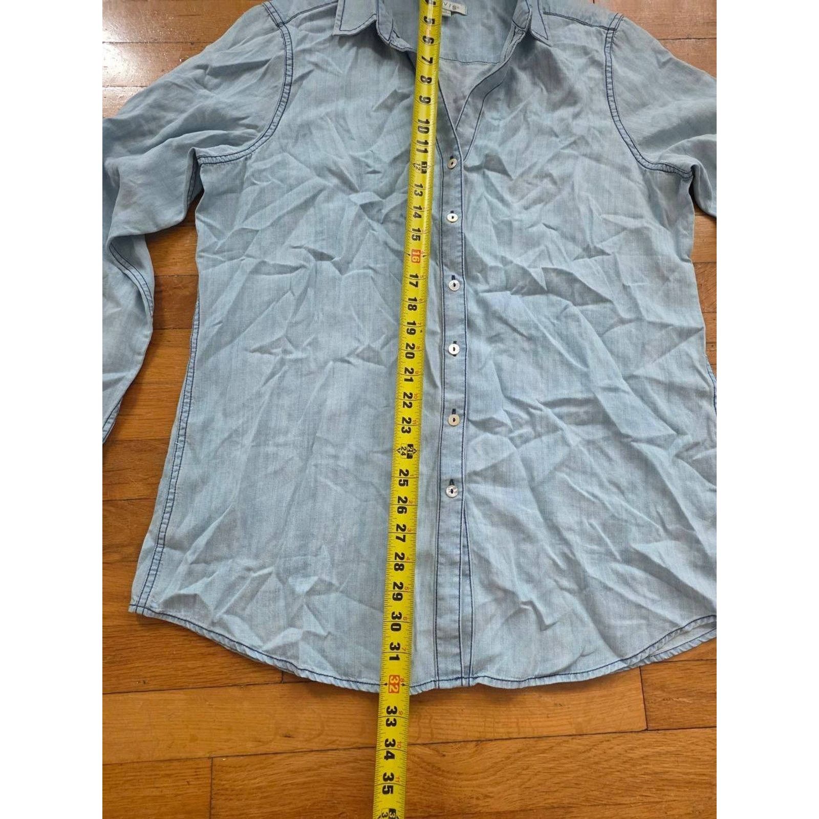 Orvis Orvis Heavy Denim Button Shirt Light Blue Sz 14 A001632 Size US L / EU 52-54 / 3 - 2 Thumbnail