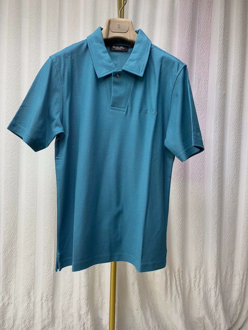 Loro Piana LORO PIANA Cocoon green collar embroidered on the front of Size US S / EU 44-46 / 1 - 1 Thumbnail