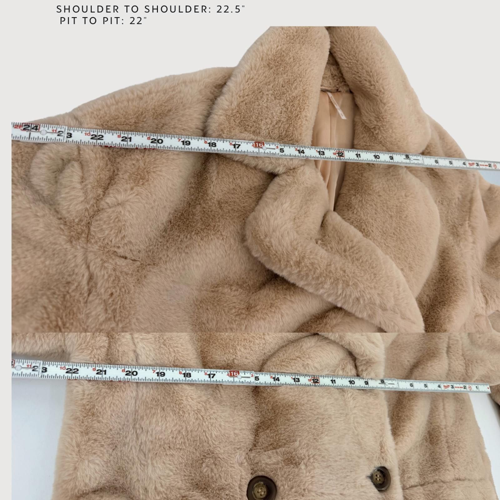 Free People Free People Faux Fur Coat Taupe Teddy Jacket S Size S / US 4 / IT 40 - 7 Thumbnail
