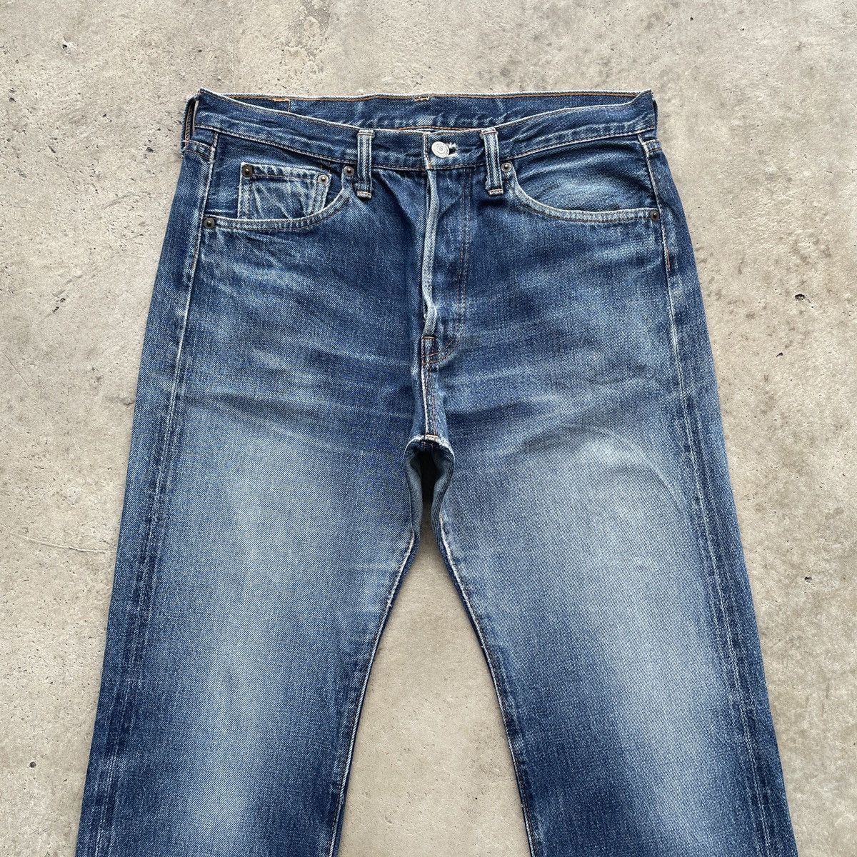 Denime W32💥 Vintage Denime Japan Faded Selvedge Jeans Pants Denim Size US 32 / EU 48 - 3 Thumbnail