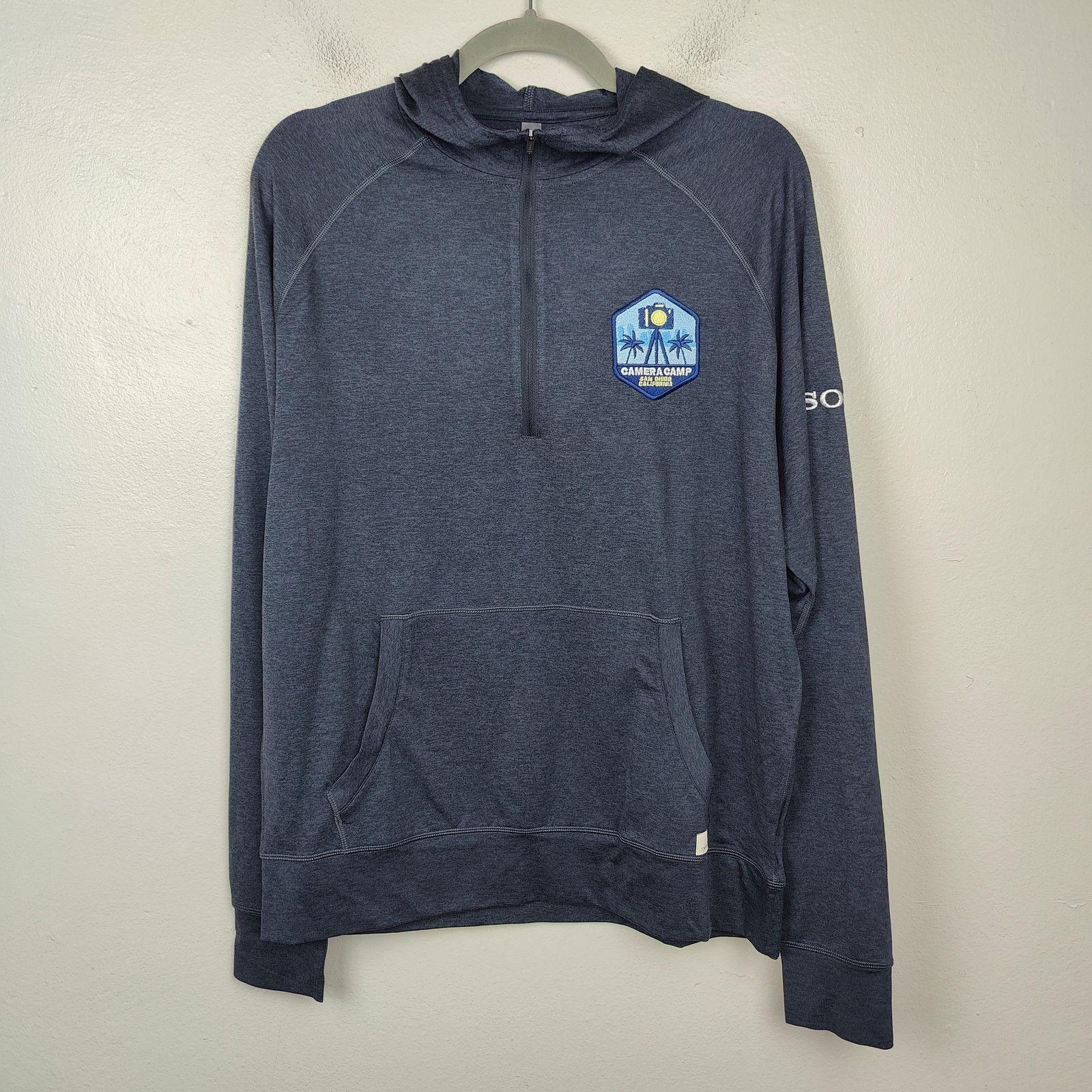 Vuori Vuori Ponto Performance 1/2 Zip Hoodie Medium Blue Heather Size US M / EU 48-50 / 2 - 1 Thumbnail