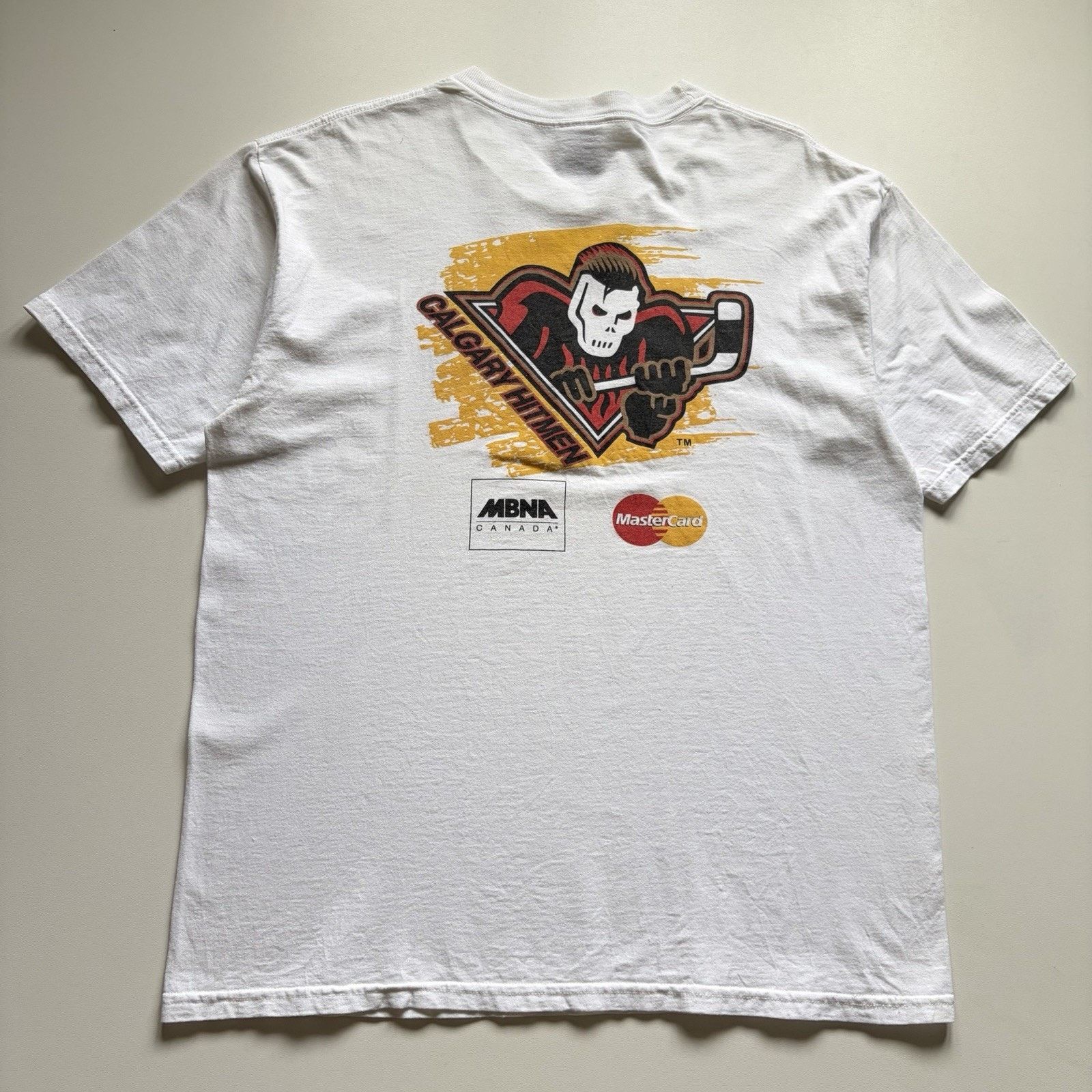 Vintage Calgary Hitmen WHL Shirt XL Hanes 90s Junior Hockey