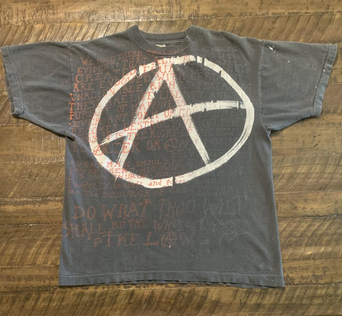 Other Vintage 80s Anarchy Mosquitohead Tee Crowley M/L AOP Size US M / EU 48-50 / 2 - 1 Thumbnail