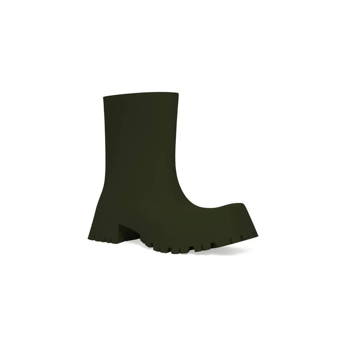 Balenciaga o1in1g0724 Trooper Rubber Boot in Dark Green Size US 9 / IT 39 - 2 Thumbnail