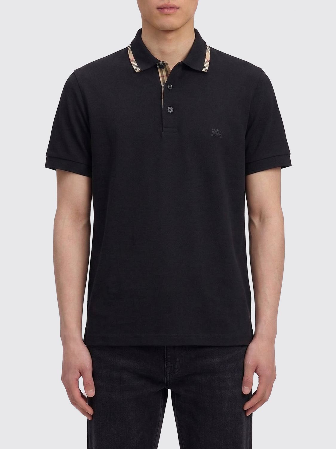 Burberry Burberry Polo Shirt Men Black Size US M / EU 48-50 / 2 - 1 Thumbnail