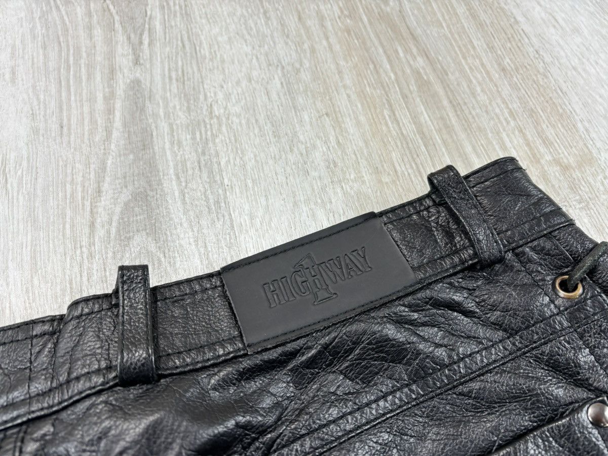 Leather × Vintage Mens biker motorcycle leather pants Highway Size 52 Size US 34 / EU 50 - 11 Thumbnail