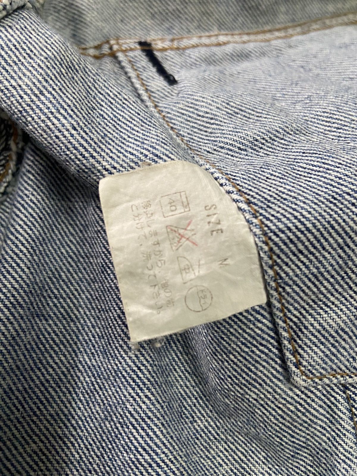 Levi's Vintage 80s Levis Trucker denim Jacket Acid Wash 70649 Size US M / EU 48-50 / 2 - 9 Thumbnail