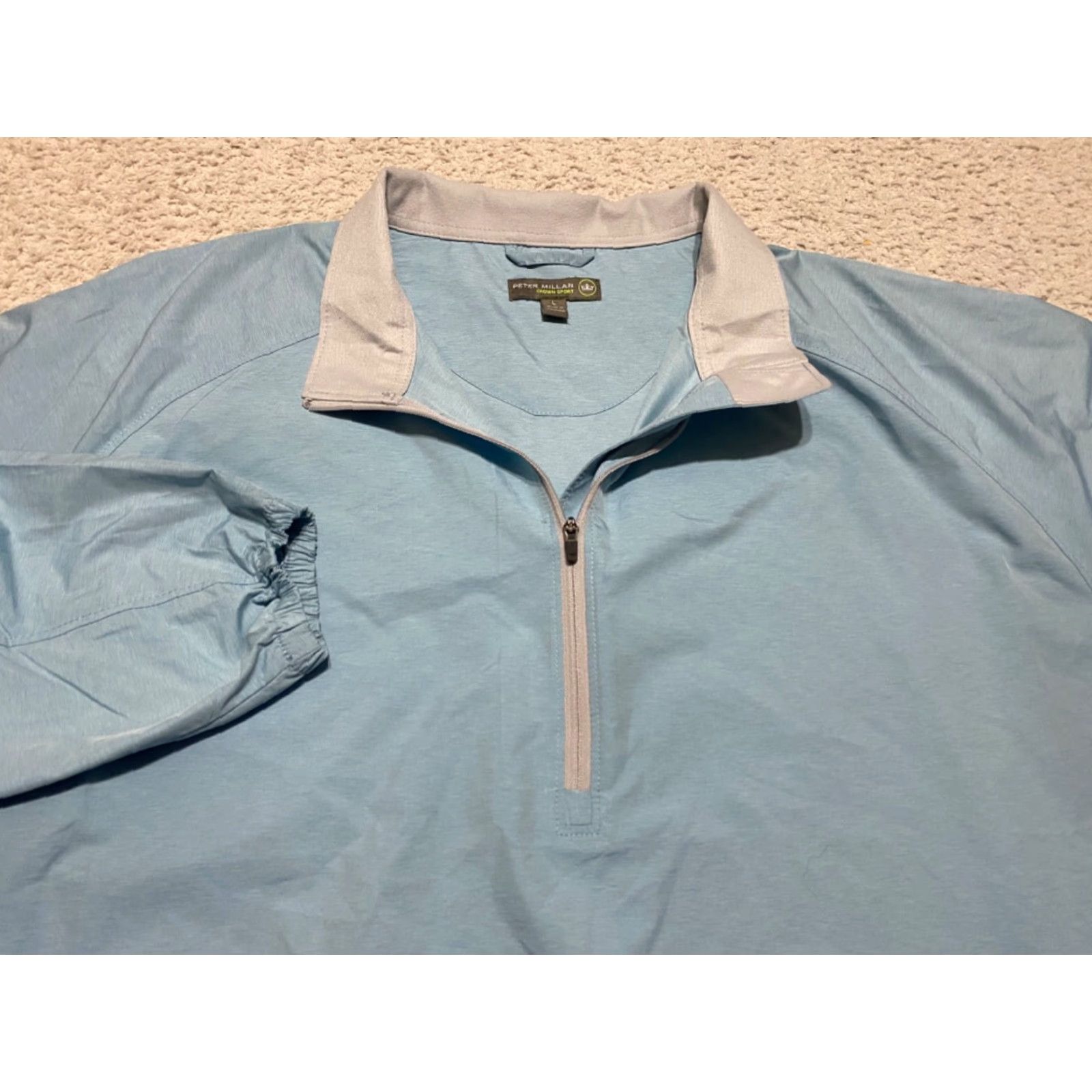 Peter Millar Peter Millar Mens Large Jacket Blue 1/4 Zip Pullover Crown Sport Golf Outdoor Jacket Mens Large Blue 1/4 Zip Pullover Crown Sport Golf Outdoor Size US L / EU 52-54 / 3 - 2 Thumbnail