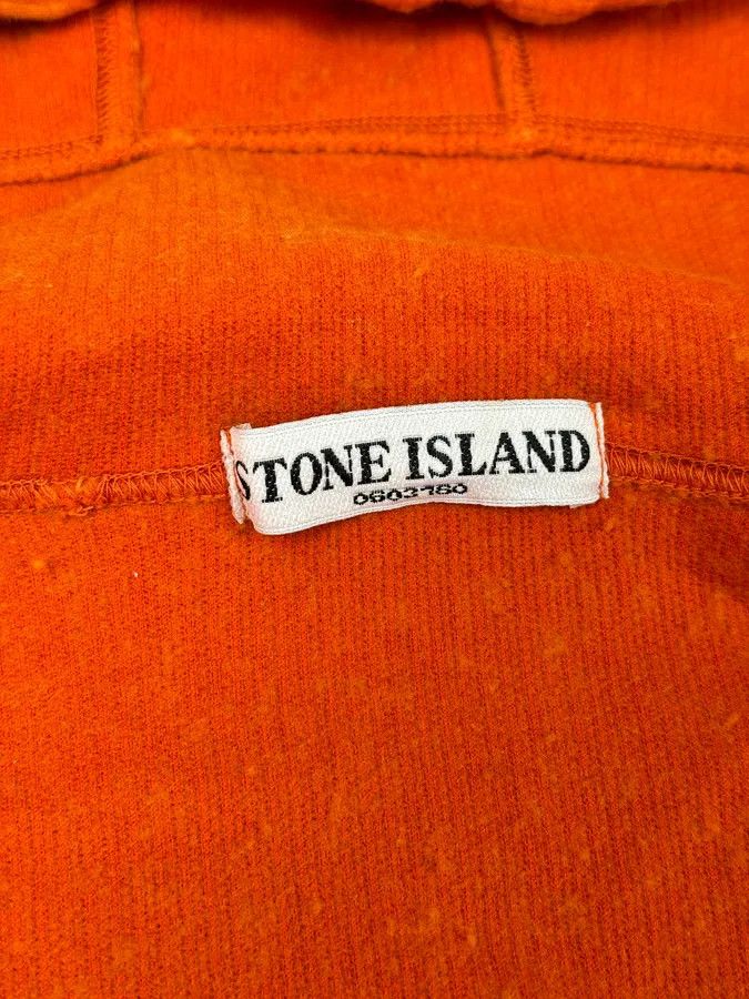 Stone Island Stone Island Orange Wool Fleece Zip-up Hoodie Size US L / EU 52-54 / 3 - 11 Thumbnail