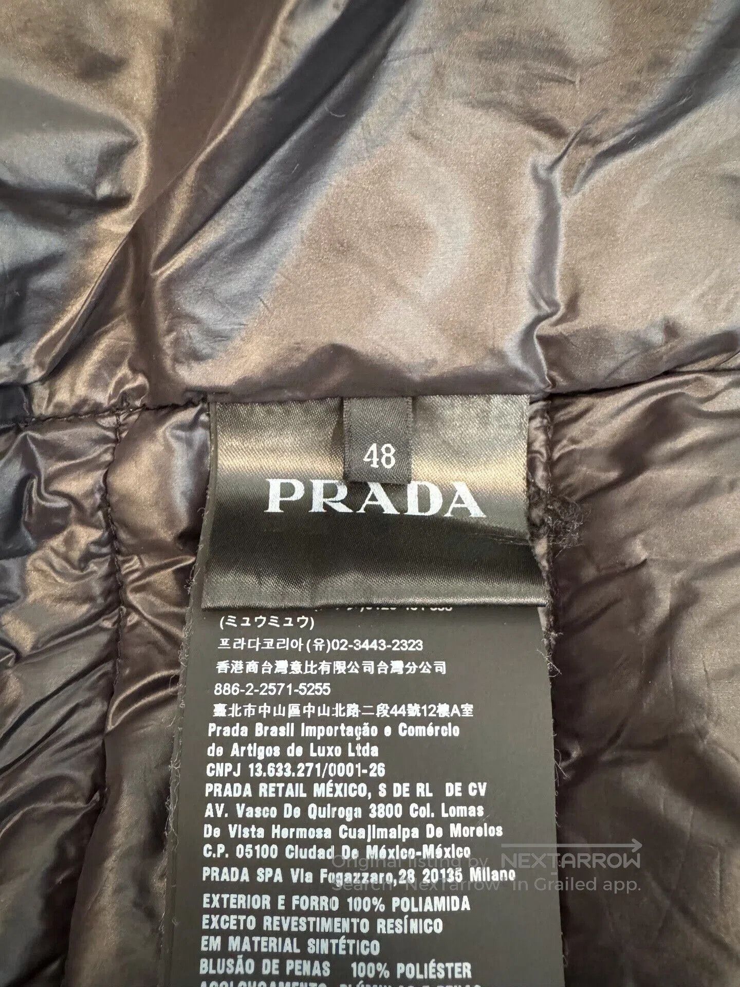 Prada Prada Side Triangle Logo Black Men's Down Jacket. Size US M / EU 48-50 / 2 - 6 Thumbnail