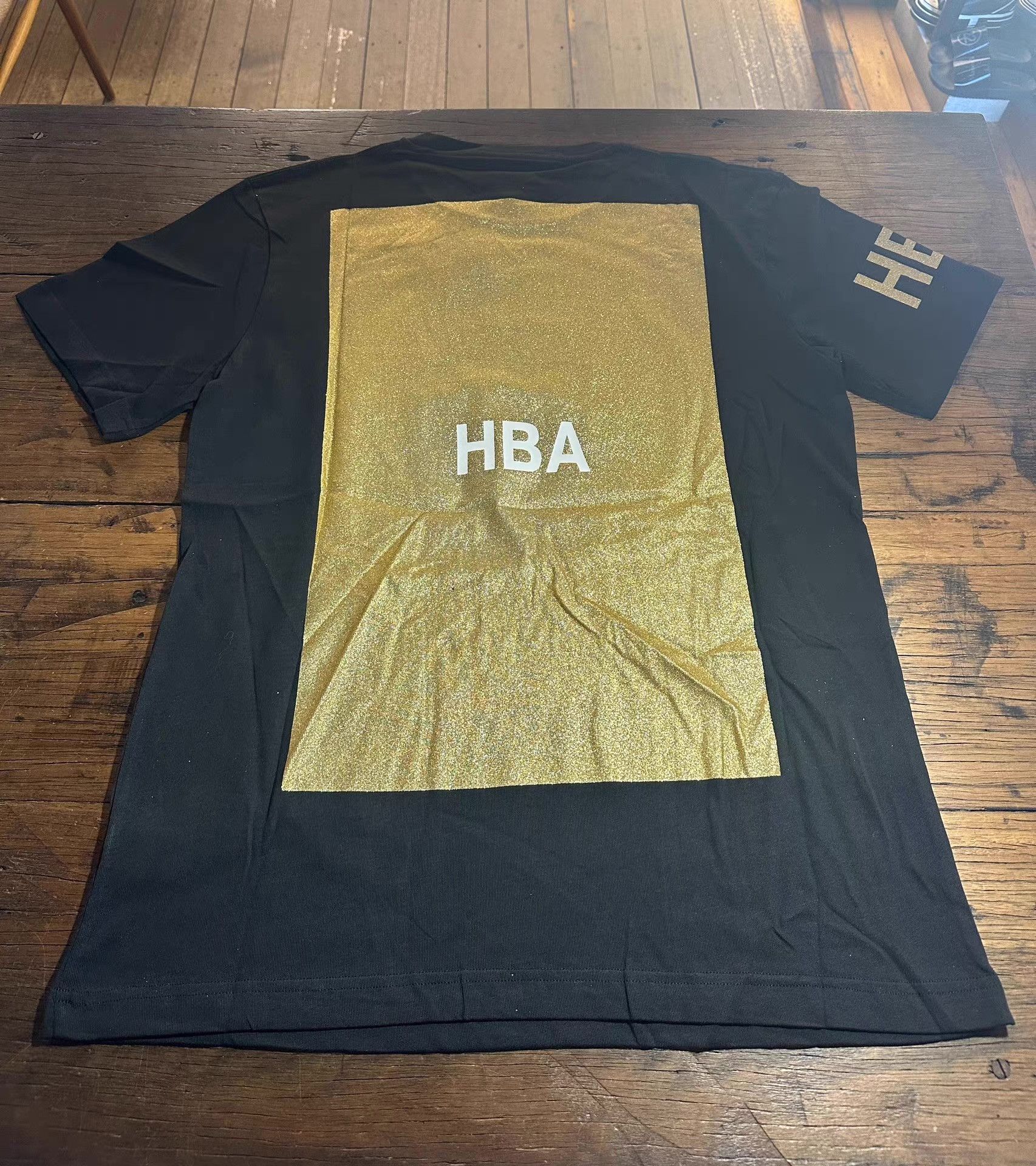 Hood By Air HBA HOOD BY AIR 15FW Black Glitter Box S/S Tee Ｑ25 Size US XL / EU 56 / 4 - 3 Thumbnail