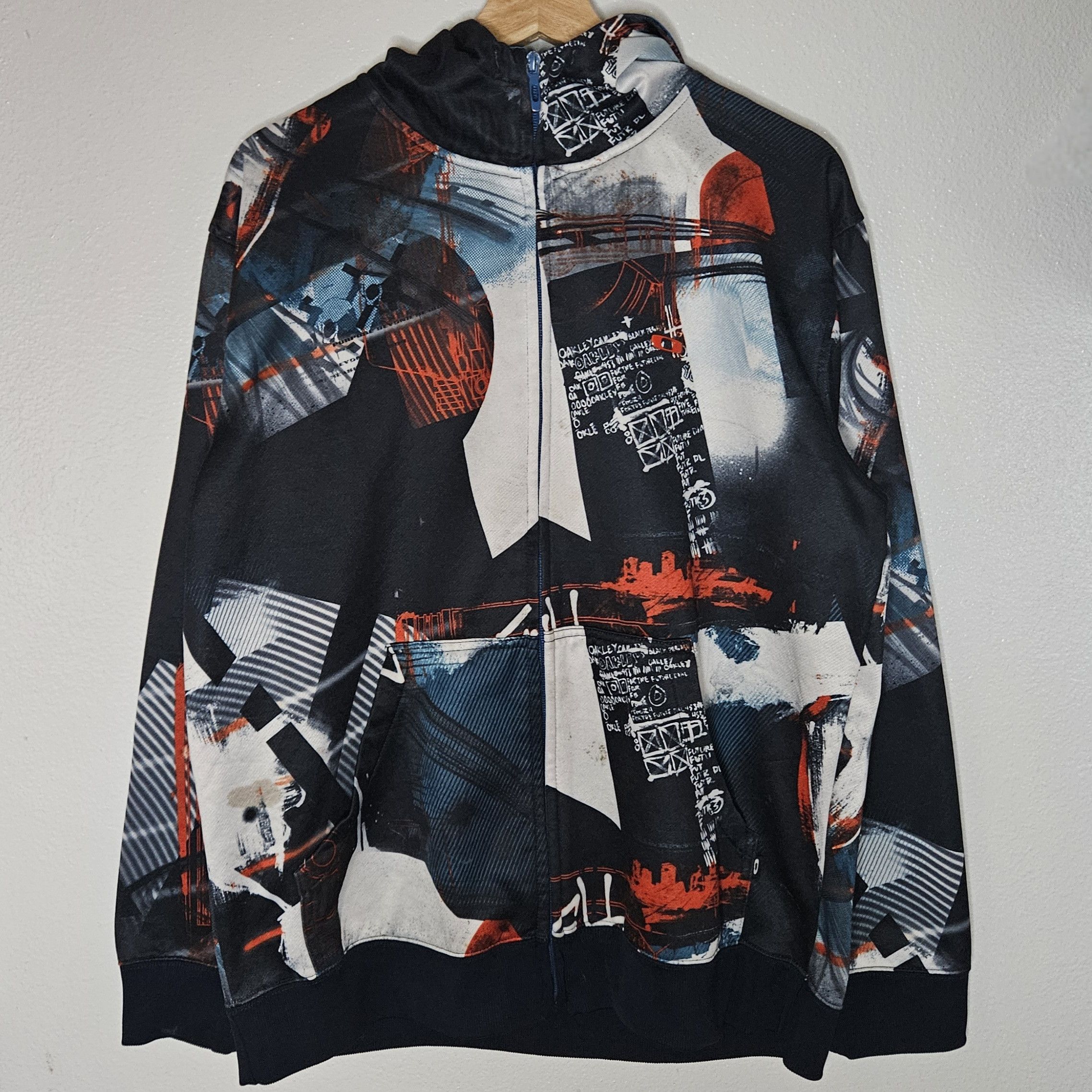 Oakley Oakley Graphic Abstract Art Print Full Zip Hoodie Size US L / EU 52-54 / 3 - 1 Thumbnail