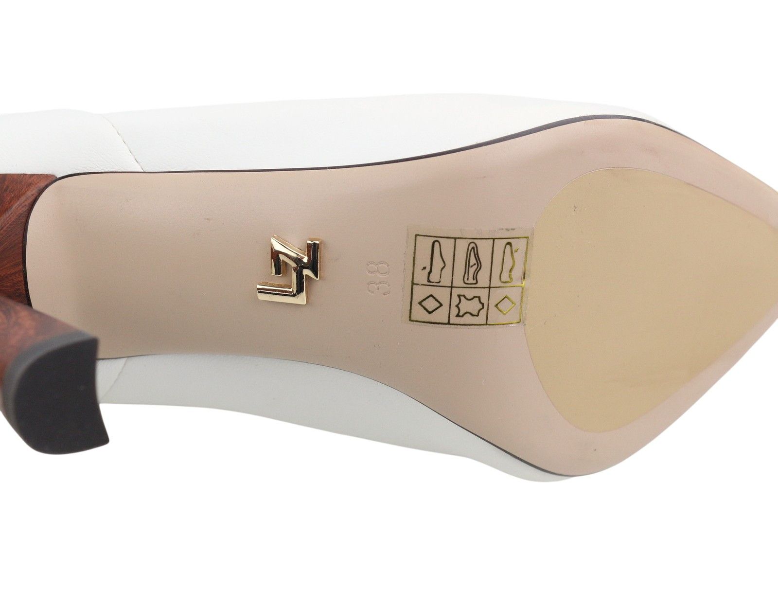 Other LOLA CRUZ NAF EU38 White Eco Leather Pointed Toe 87541 Size US 7 / IT 37 - 9 Thumbnail