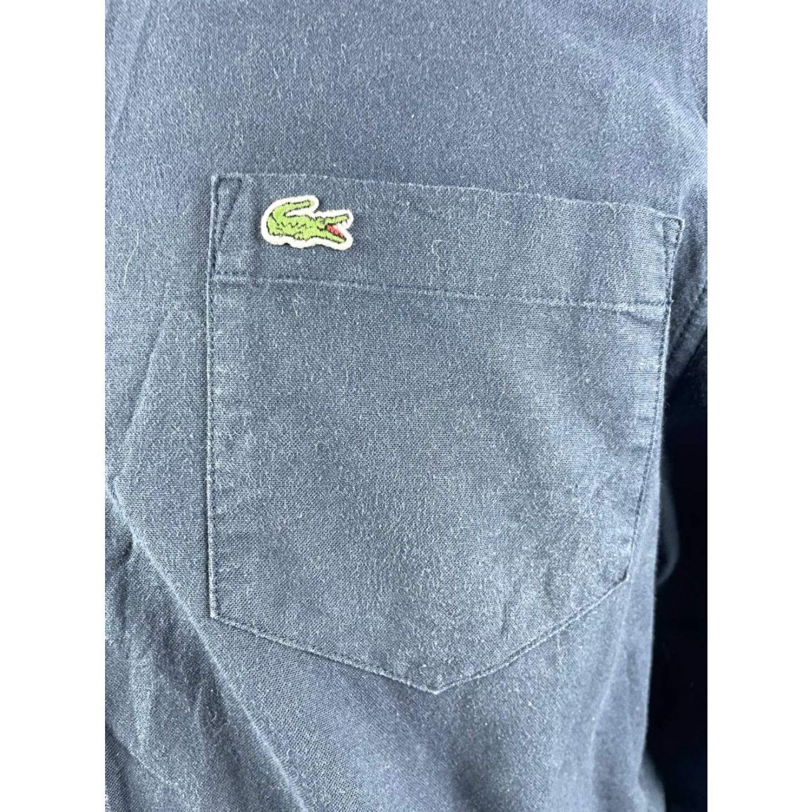 Lacoste Lacoste Mens Regular Fit Button-Down Shirt XL Cotton Blue Long Sleeve Size US XL / EU 56 / 4 - 7 Thumbnail