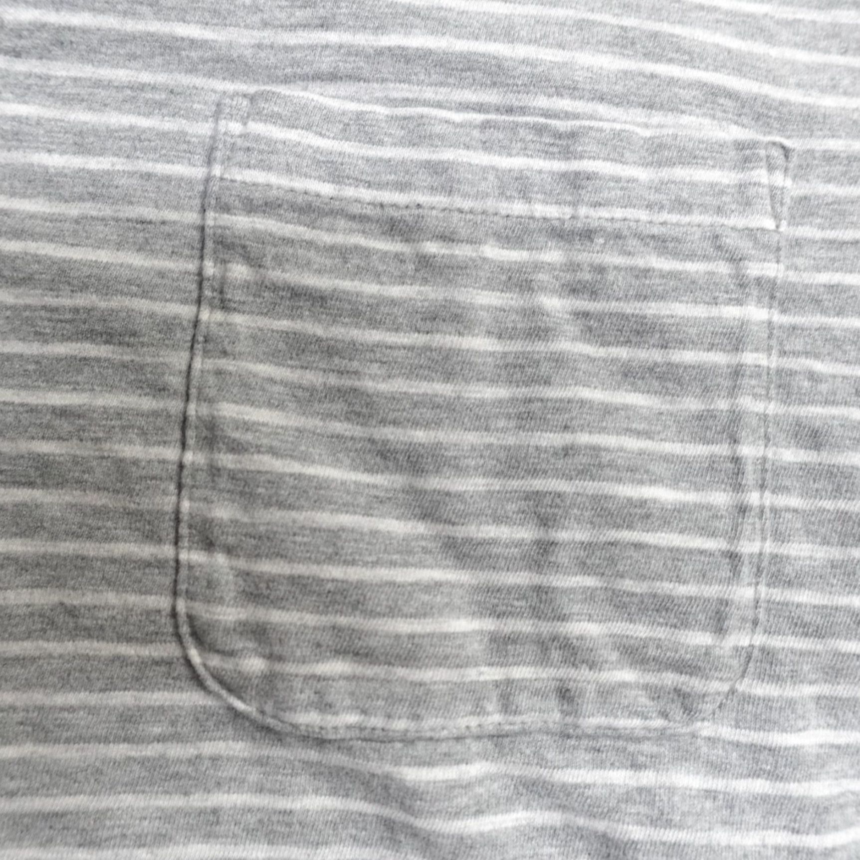 Faherty Faherty Polo Shirt 2XL Gray Striped Cotton Chest Pocket Shirt Mens Regular Short Sleeve Button Polo Size US XXL / EU 58 / 5 - 3 Thumbnail