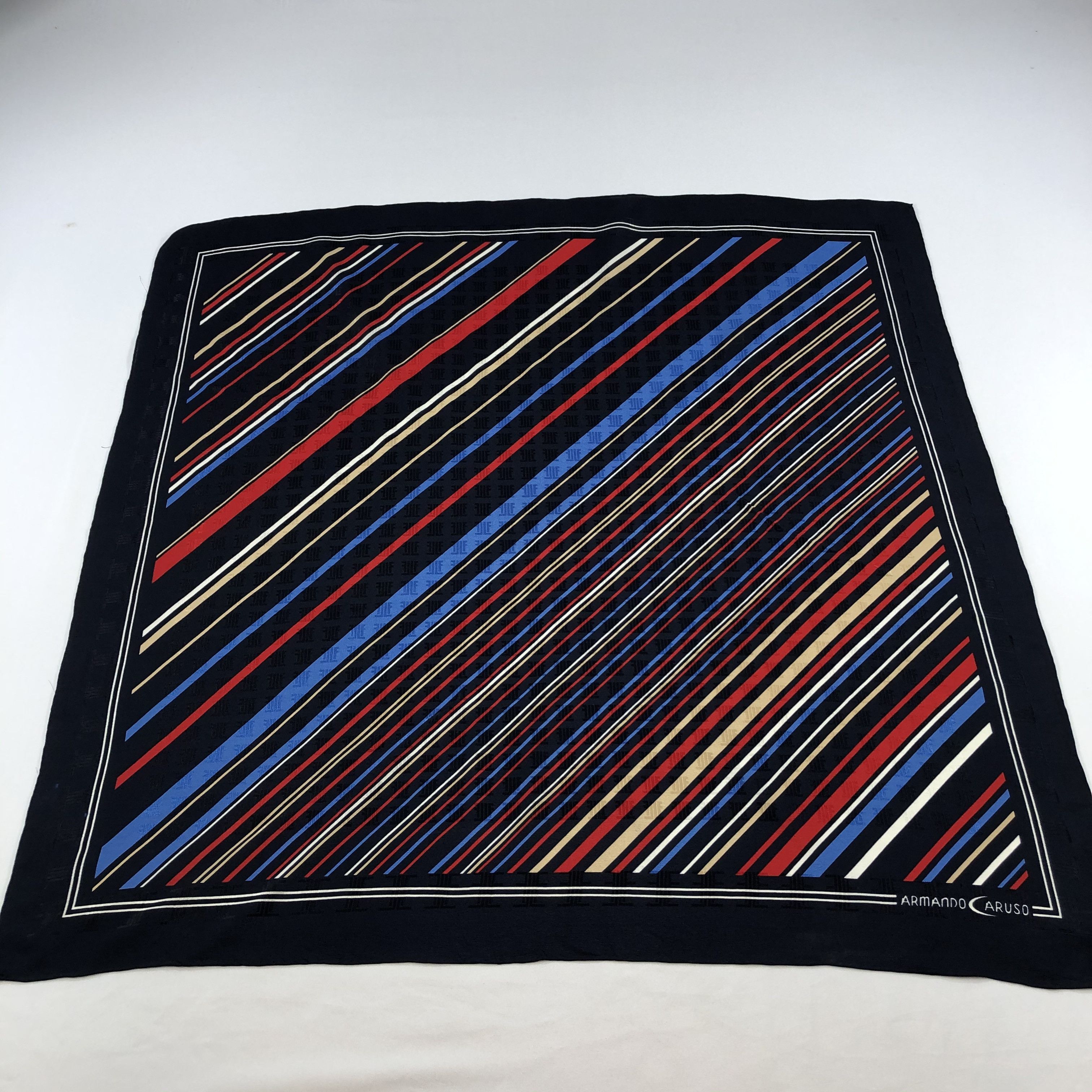 Japanese Brand Armando Caruso Silk Scarf M333 Size ONE SIZE - 2 Thumbnail