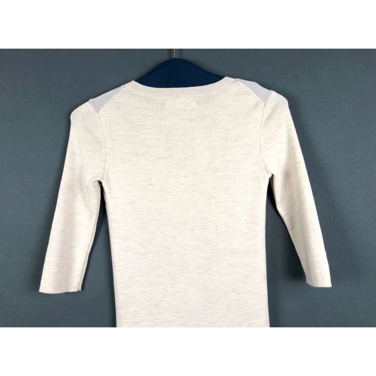 Allsaints New title: AllSaints Womens Asymmetric Layered Dress Size S Ivory Merino Wool 3/4 Sleeve Size S / US 4 / IT 40 - 3 Thumbnail