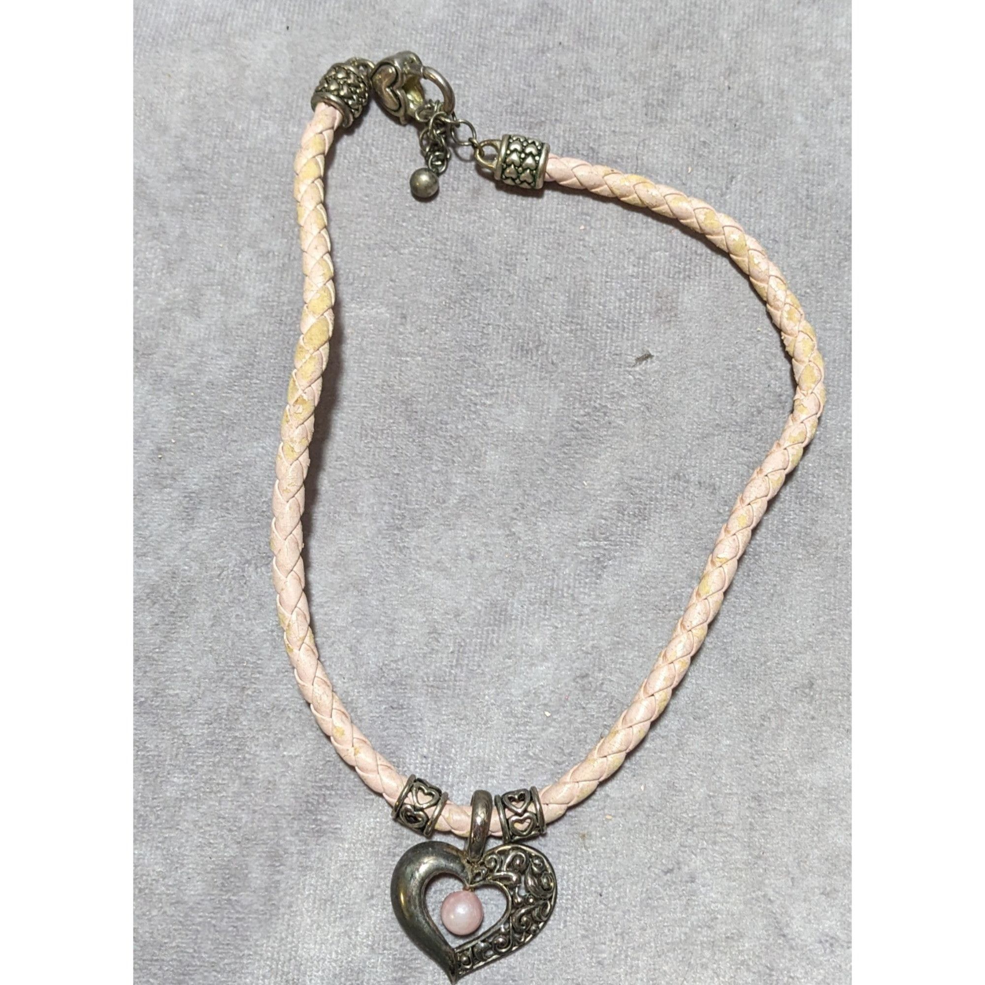 Other Pink Pearl Heart Necklace Size ONE SIZE - 8 Thumbnail