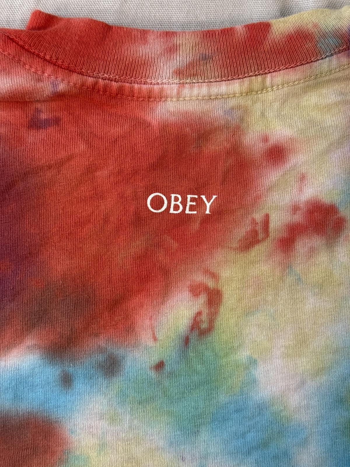 Designer Obey T-shirt Fruits & Mushrooms Tie-dye Tee - M Size US M / EU 48-50 / 2 - 5 Thumbnail
