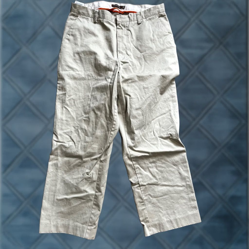 Dockers DOCKERS Mens Pants Classic Fit D3 Flat Front Beige Size 34x30 Pocket Size US 34 / EU 50 - 1 Thumbnail