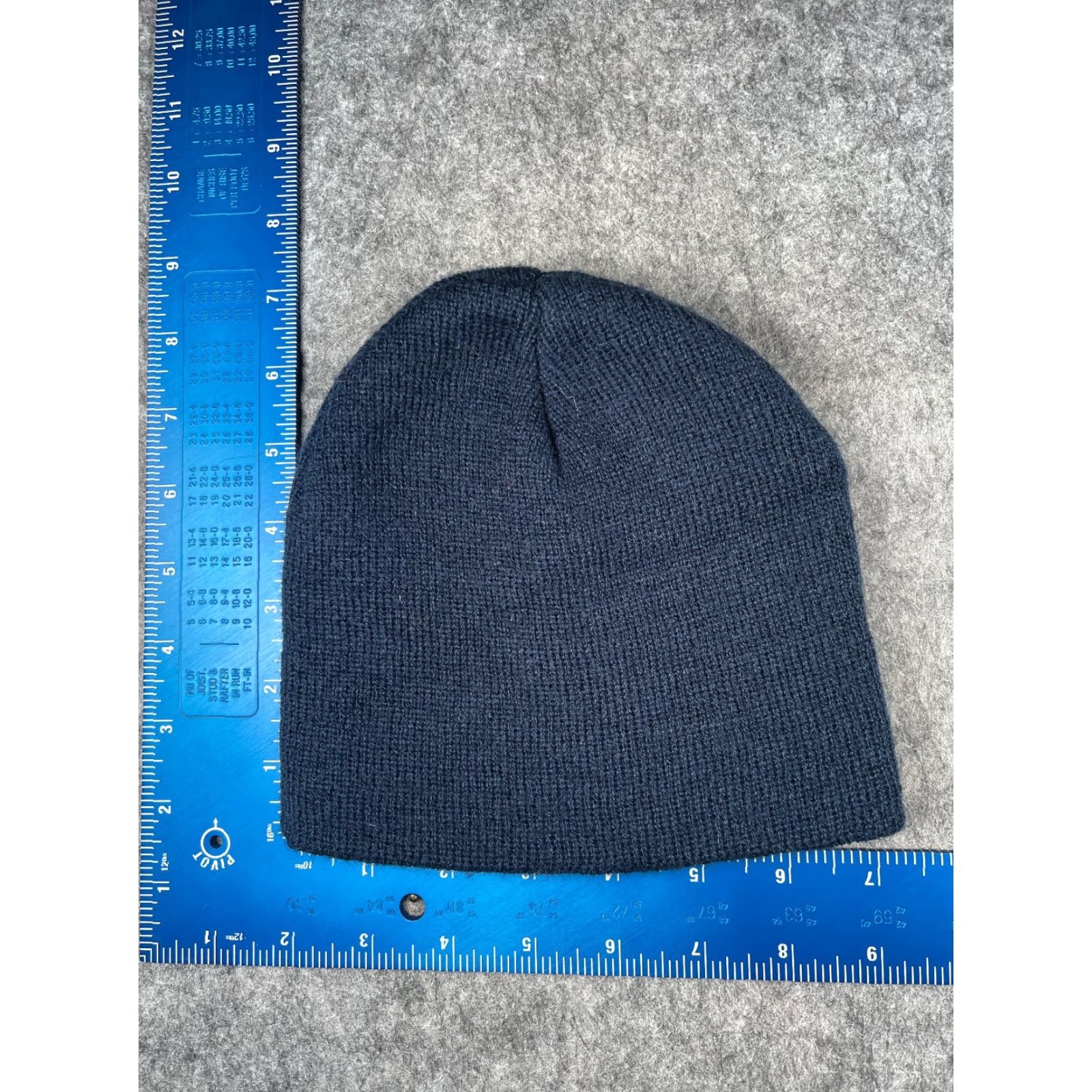 Vintage Beanie Toque Adult One Size Navy Blue Knit 100% Acrylic Winter Snow Ski Unbranded Unisex Adults Beanie Navy Blue Knit 100% Acrylic Winter Ski Size ONE SIZE - 3 Thumbnail