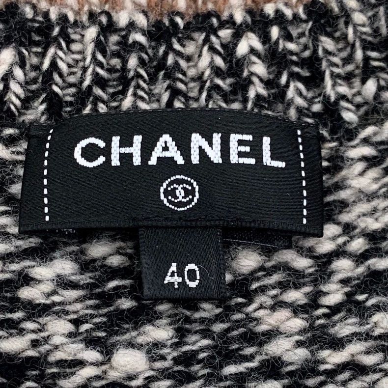 Chanel Chanel Ski series 24 color-blocked logo letter inlaid cashm Size S / US 4 / IT 40 - 8 Thumbnail