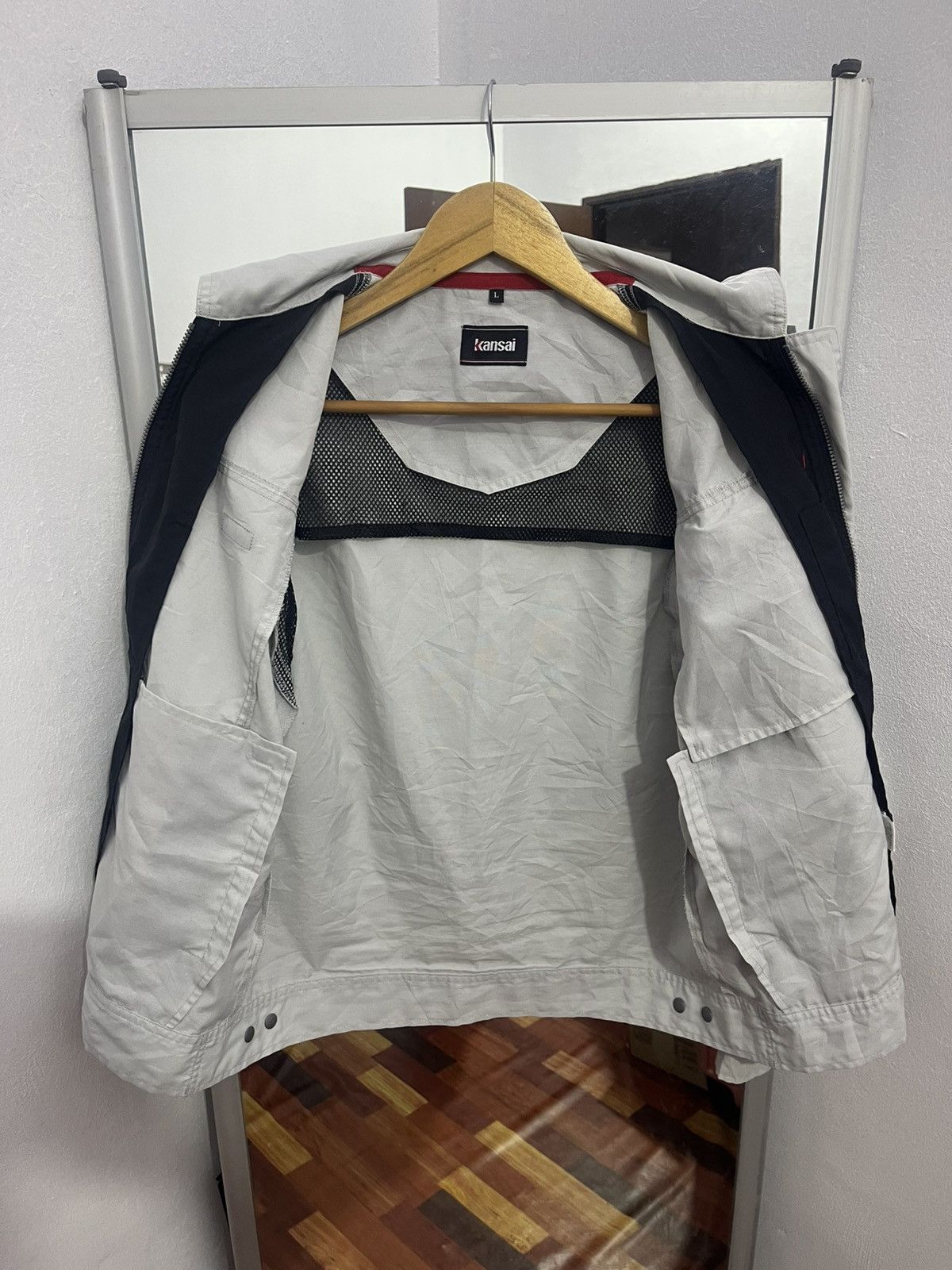 Kansai Yamamoto Kansai Yamamoto Vintage Work Jacket Gray Size US M / EU 48-50 / 2 - 8 Thumbnail