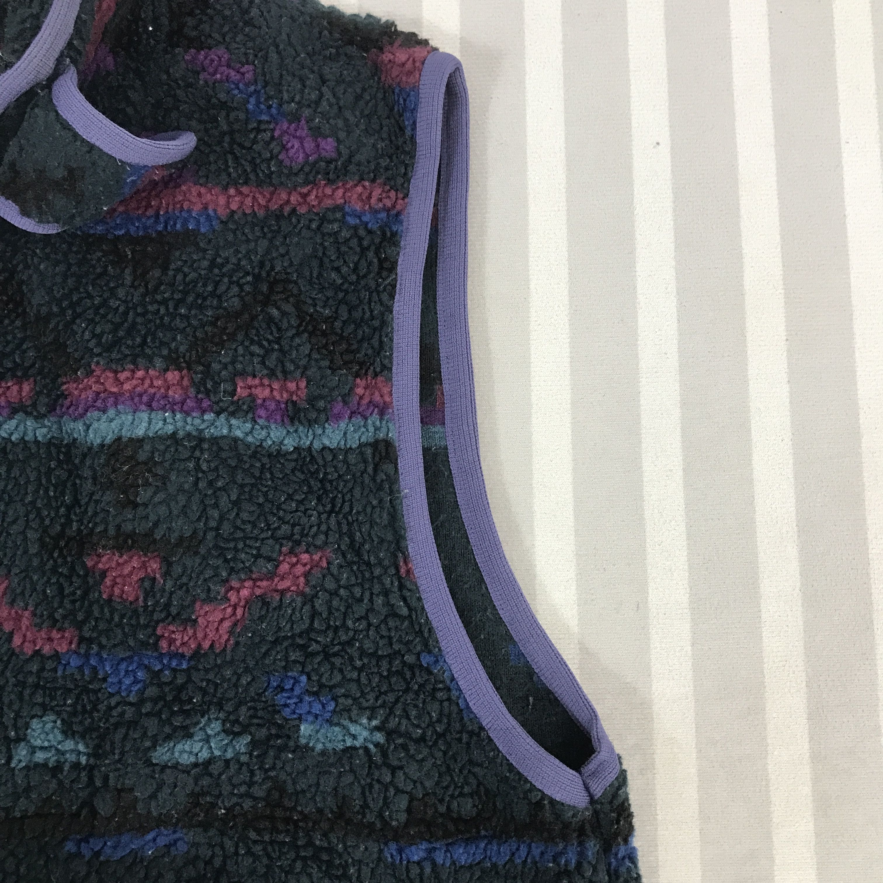 Paul Smith × Vintage Vintage Paul Smith Sherpa Fleece Navajo Vest Jacket Size US XL / EU 56 / 4 - 7 Thumbnail